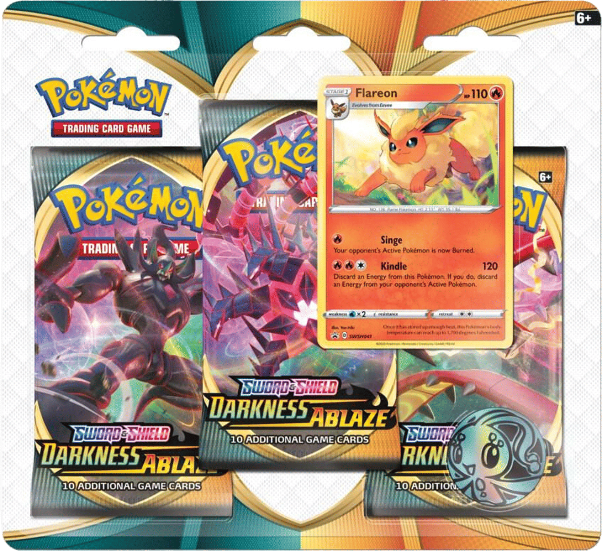 Product image for Blister 3-Pack de Darkness Ablaze: Flareon