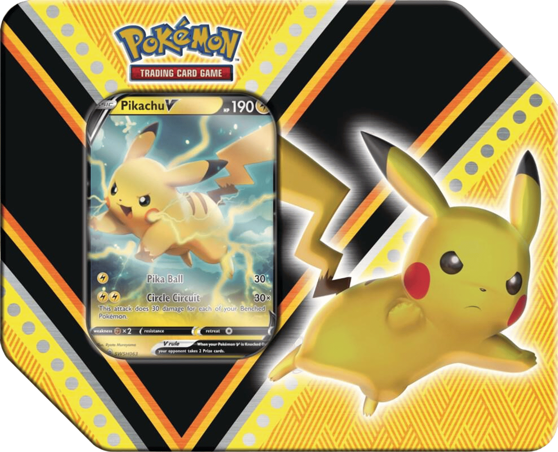 V Powers Tin [Pikachu V] from Miscellaneous Cards & Products - Pokémon