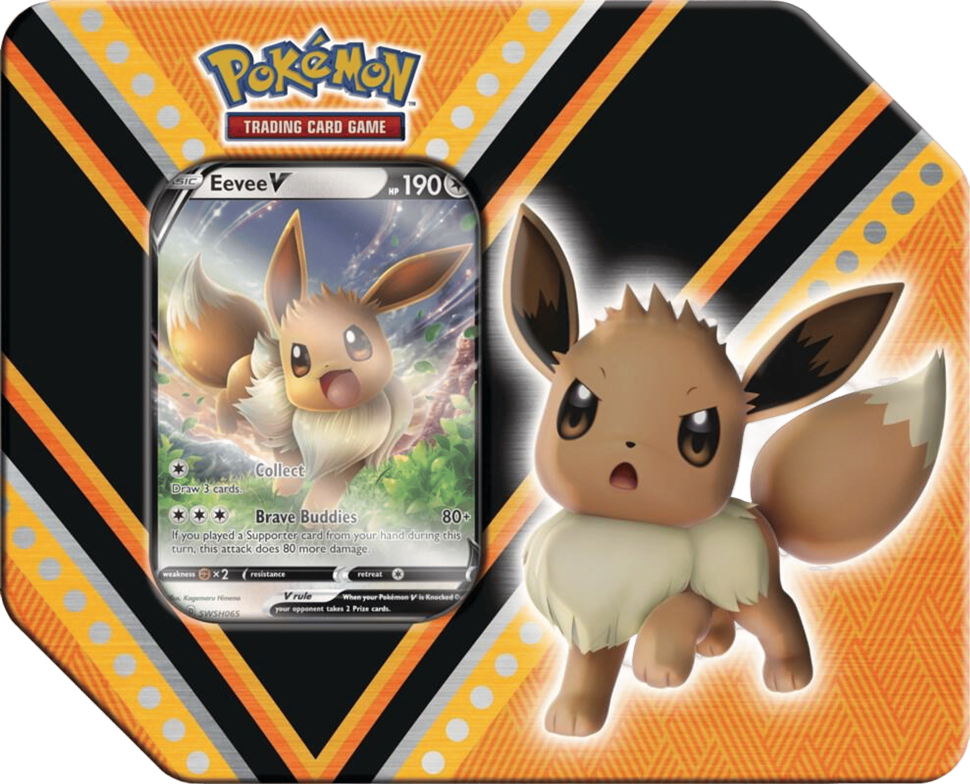 V Powers Tin [Eevee V] from Miscellaneous Cards & Products - Pokémon