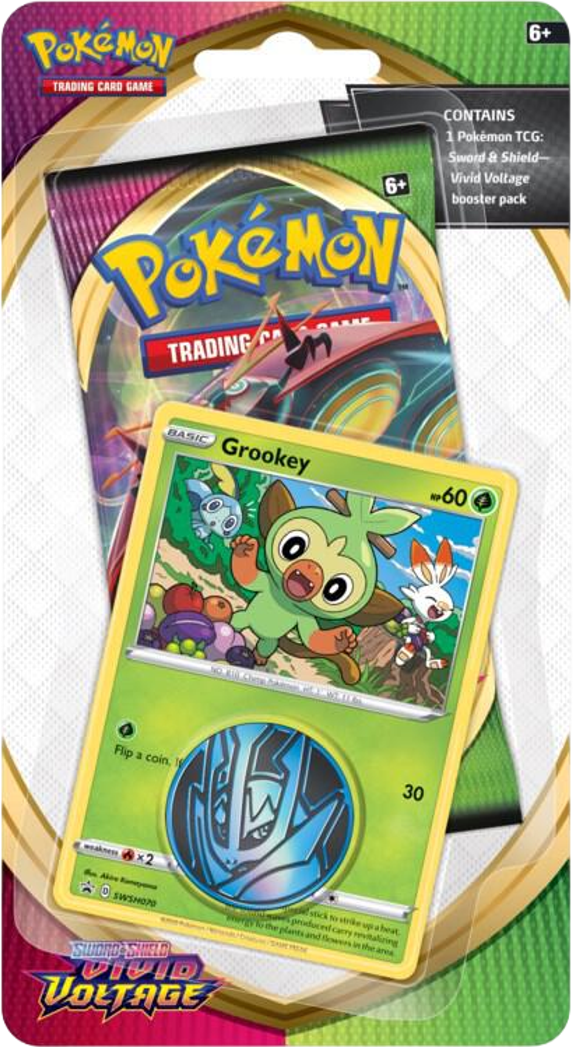 Product image for Vivid Voltage Single Pack Blister [Grookey]