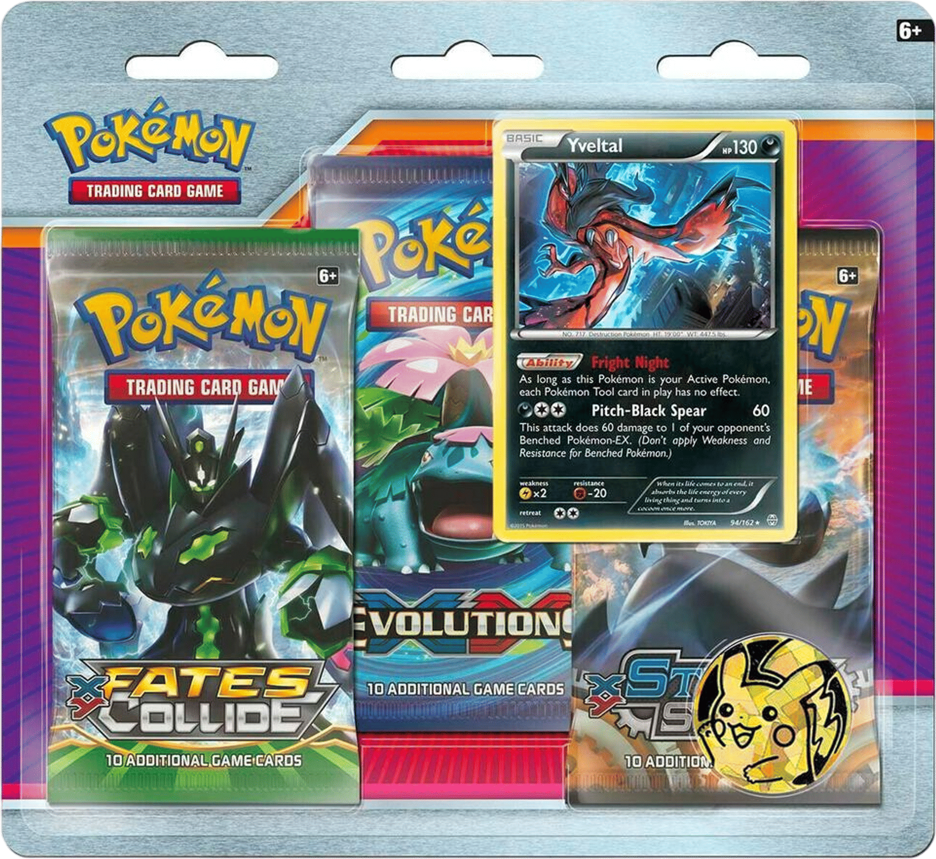 Product image for XY 3 Pack Blister [Yveltal]