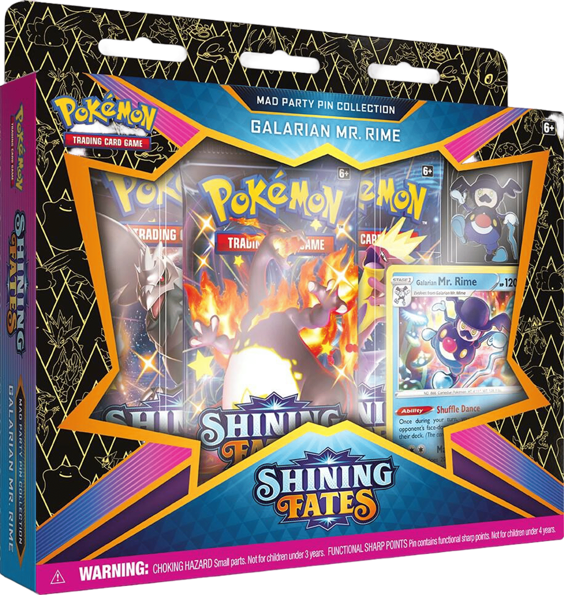 Product image for Shining Fates Mad Party Pin Collection [Galarian Mr. Rime]
