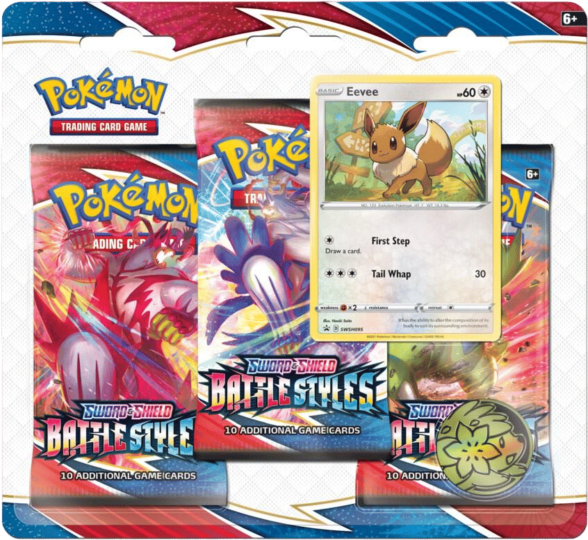 Tripack Styles de Combat : Évoli — SWSH05: Battle Styles — Pokemon