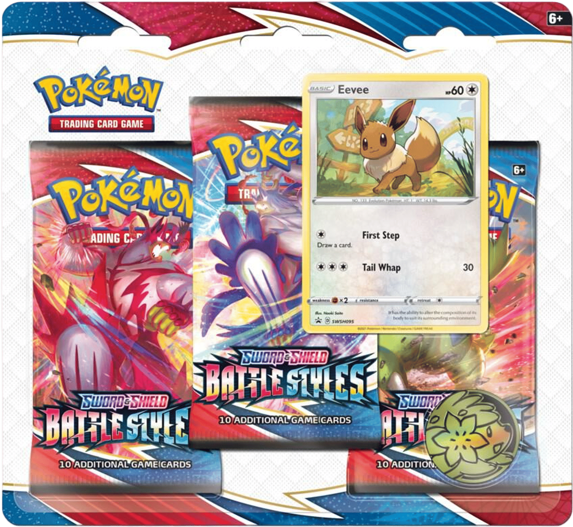 Product image for Blister 3-Pack de Styles de Combat: Eevee