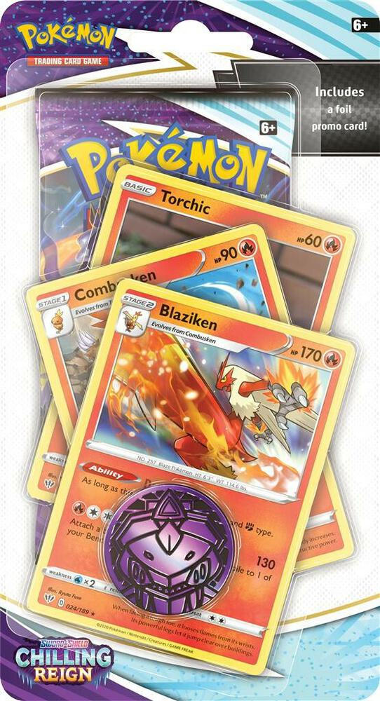 Chilling Reign Premium Checklane Blister [Blaziken] — SWSH06: Chilling Reign — Pokemon
