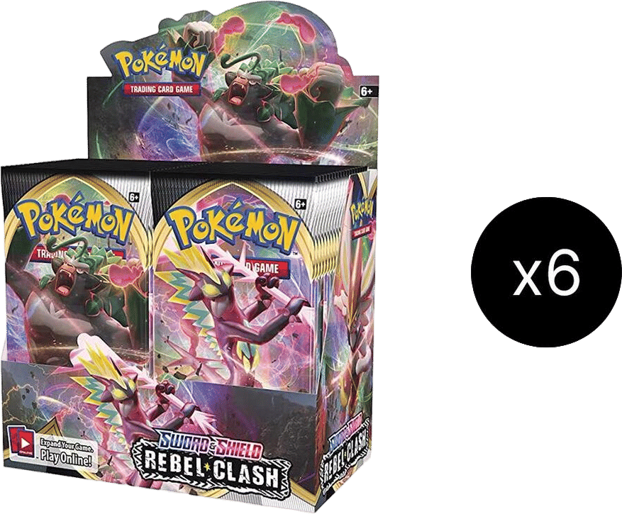 Rebel Clash Booster Box Case — SWSH02: Rebel Clash — Pokemon