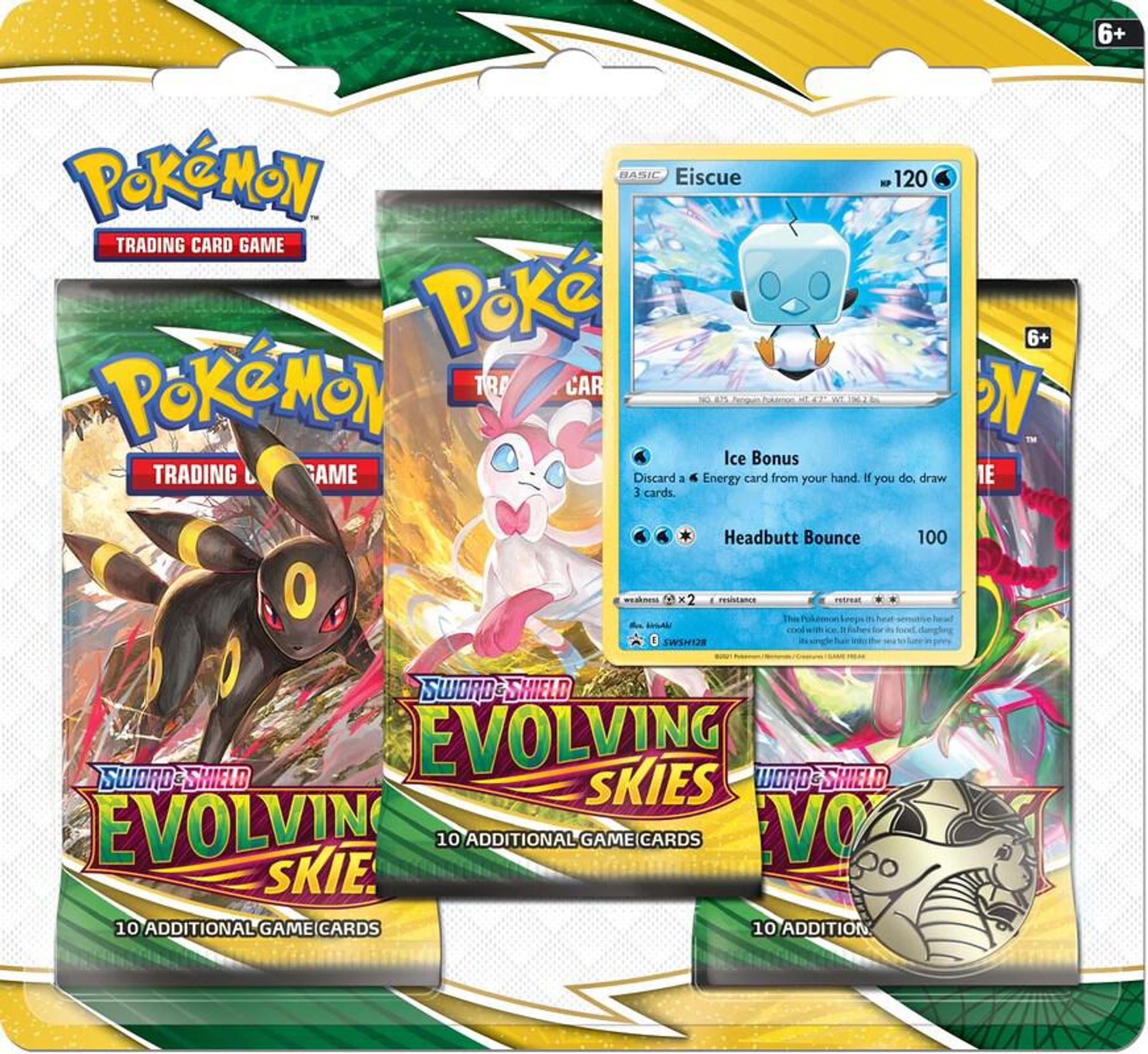 Product image for Evolving Skies 3 Pack Blister [Eiscue]