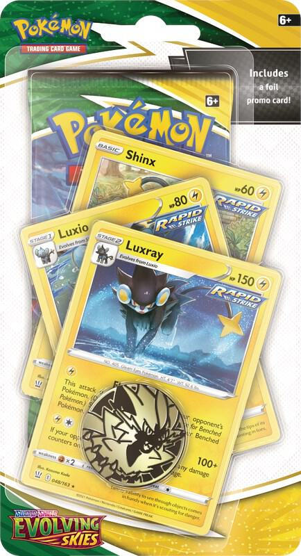 Premium Checklane Blister Évolution Céleste : Luxray — SWSH07: Evolving Skies — Pokemon