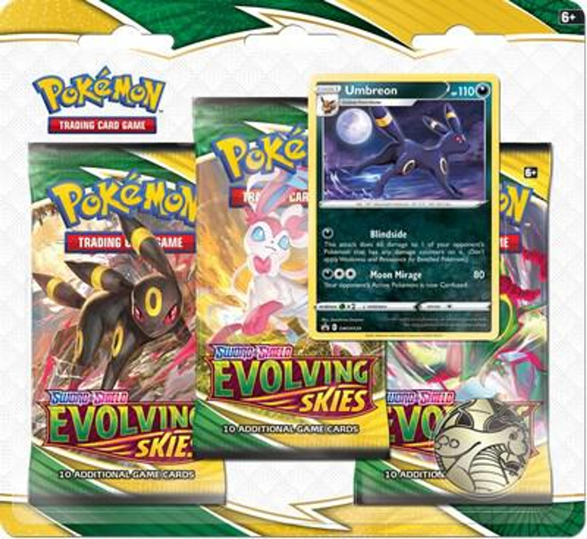 Product image for Evolving Skies 3 Pack Blister [Umbreon]