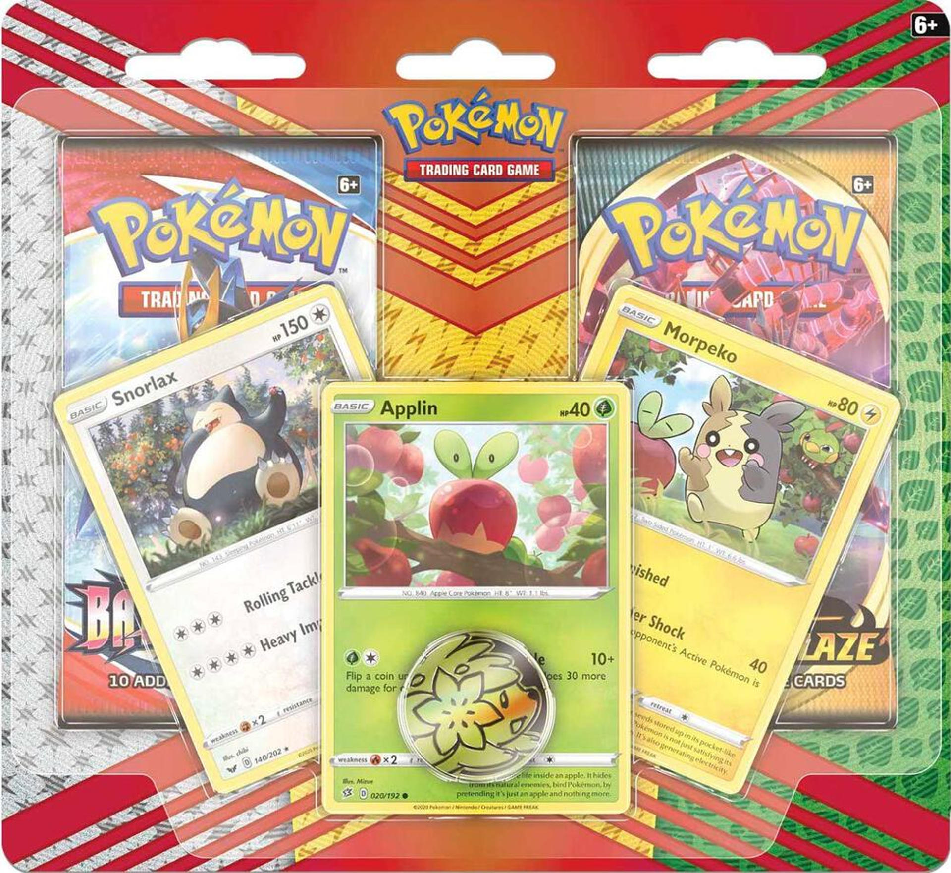2 Pack Blister [Snorlax, Morpeko & Applin Cards] — Miscellaneous Cards & Products — Pokemon