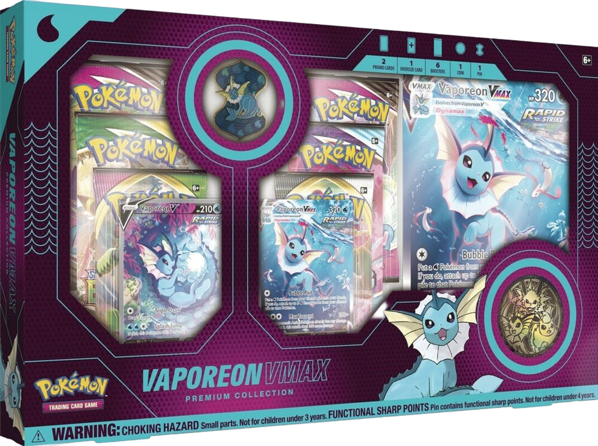 Vaporeon VMAX Premium Collection from Miscellaneous Cards & Products - Pokémon