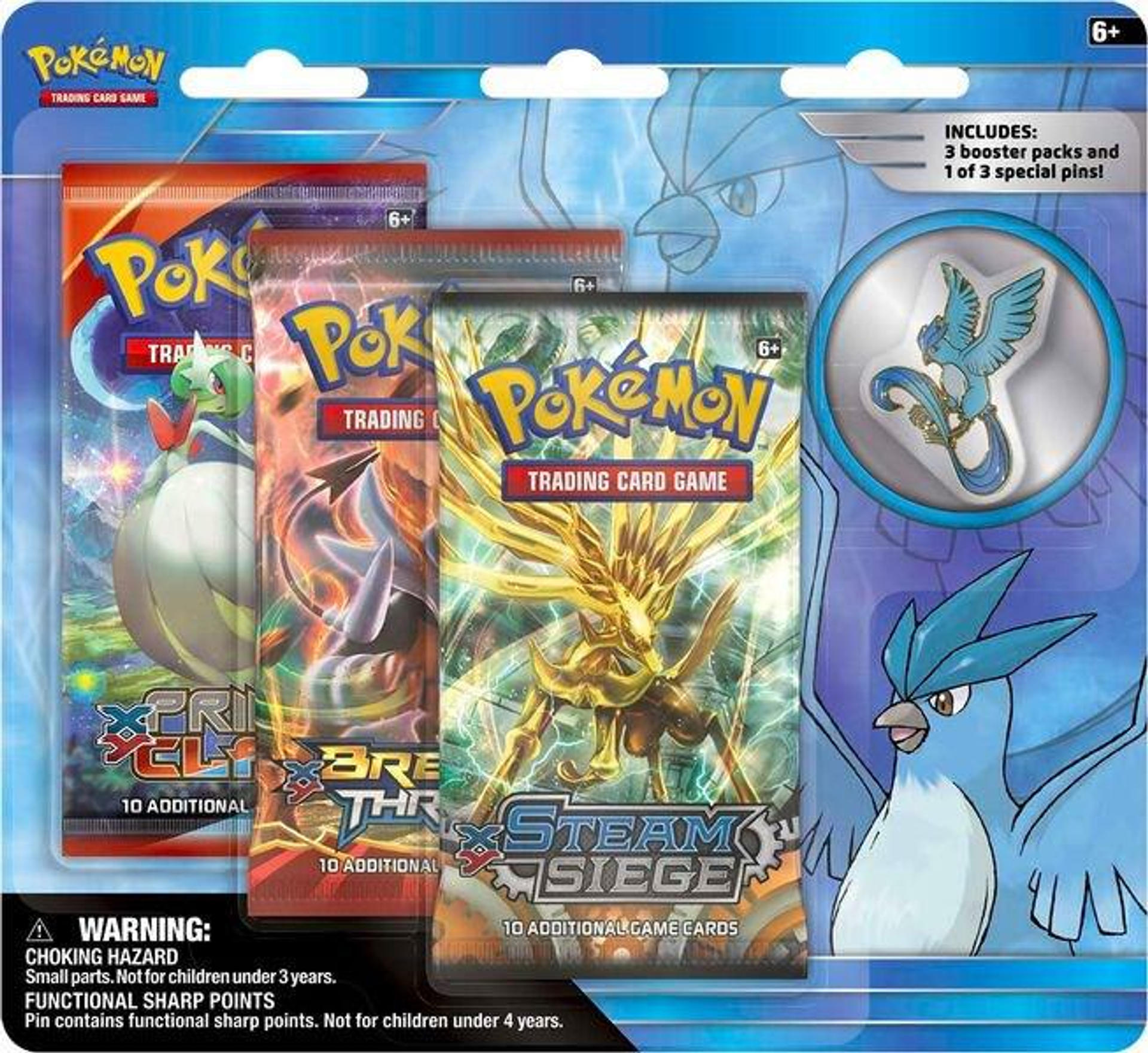 Legendary Birds Pin 3 Pack Blister [Articuno Pin] — Miscellaneous Cards & Products — Pokemon