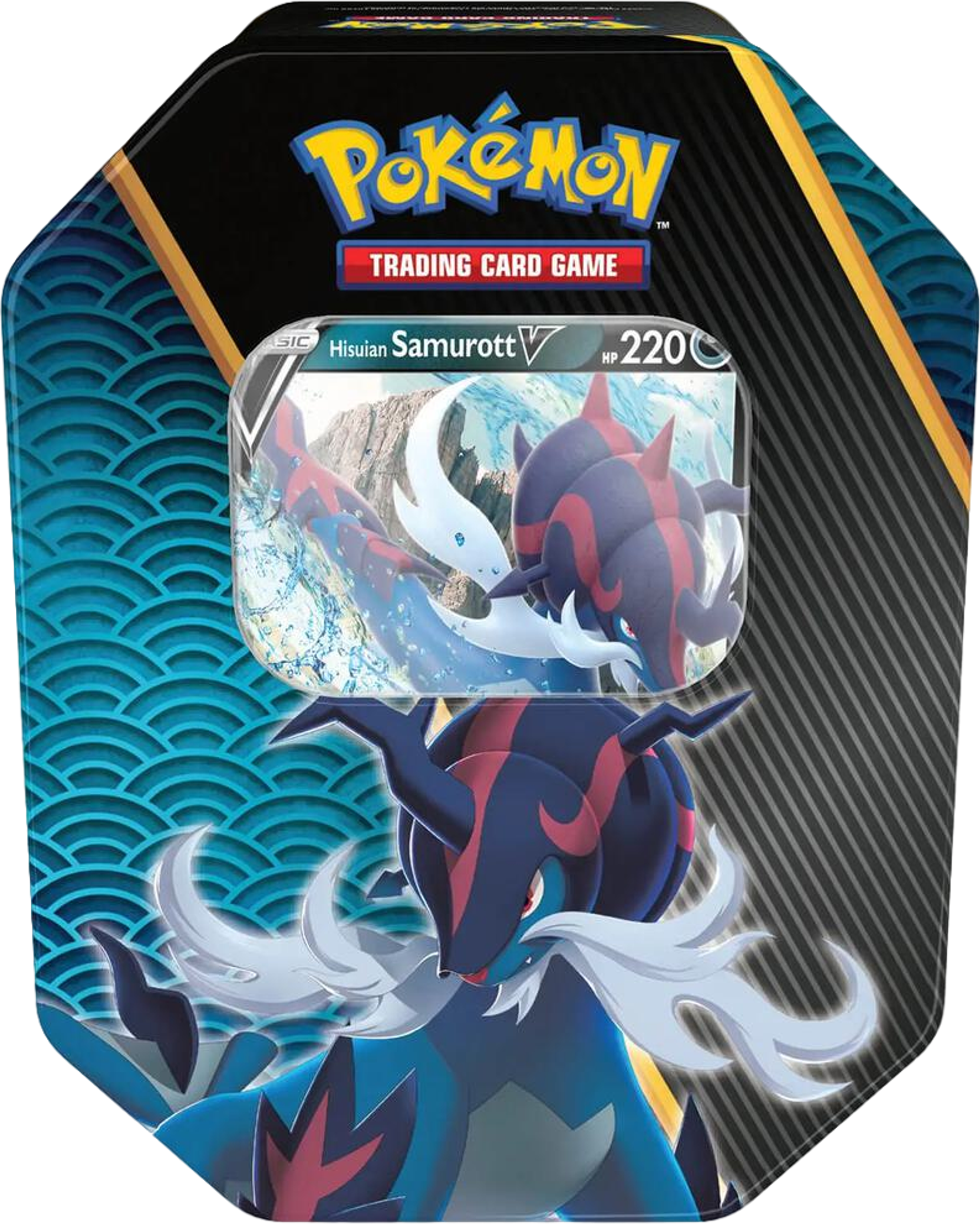 Divergent Powers Tin [Hisuian Samurott V] (International Version) from Miscellaneous Cards & Products - Pokémon
