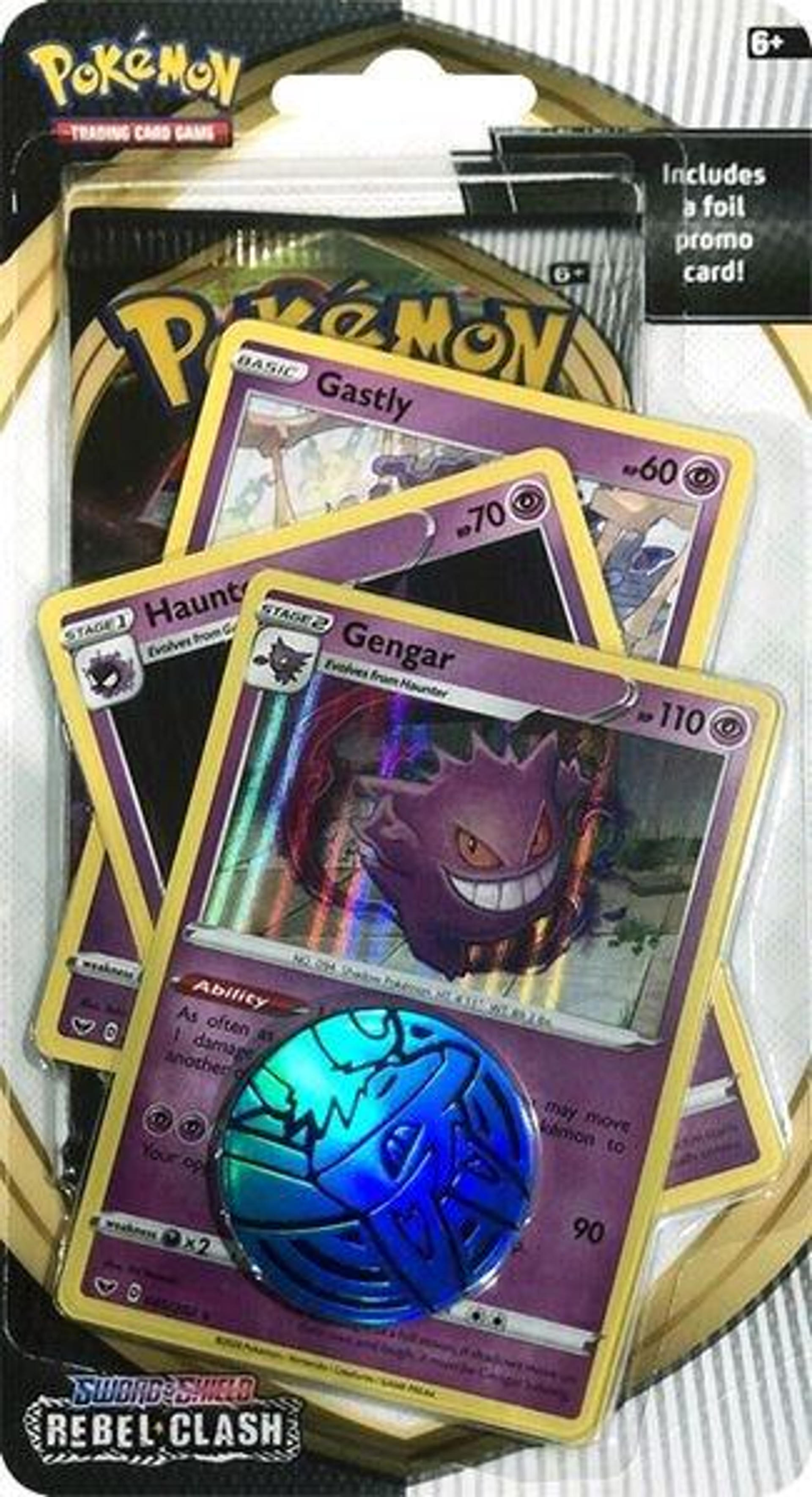 Rebel Clash Premium Checklane Blister [Gengar] — SWSH02: Rebel Clash — Pokemon
