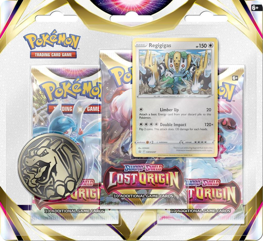 Lost Origin 3 Pack Blister [Regigigas] — SWSH11: Lost Origin — Pokemon