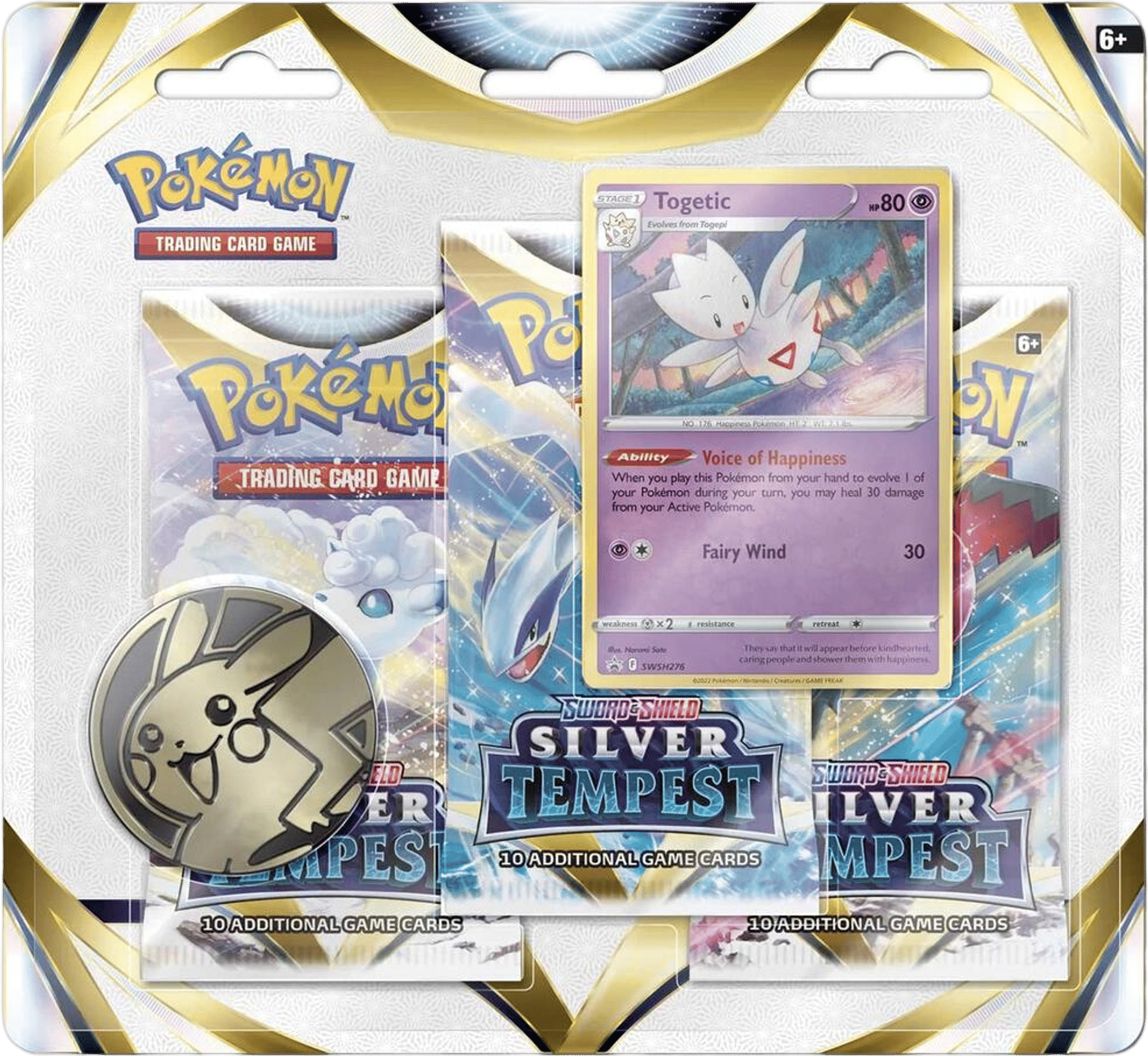 Silver Tempest 3 Pack Blister [Togetic] — SWSH12: Silver Tempest — Pokemon