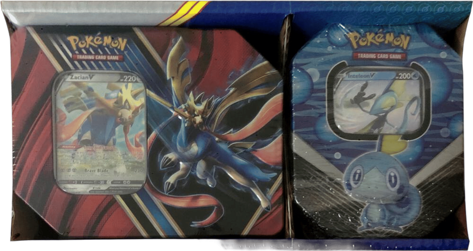 Legends of Galar Tin + Galar Partners Tin 2-pack [Zacian V/Inteleon V] (Retail Exclusive) from SWSH01: Sword & Shield Base Set - Pokémon