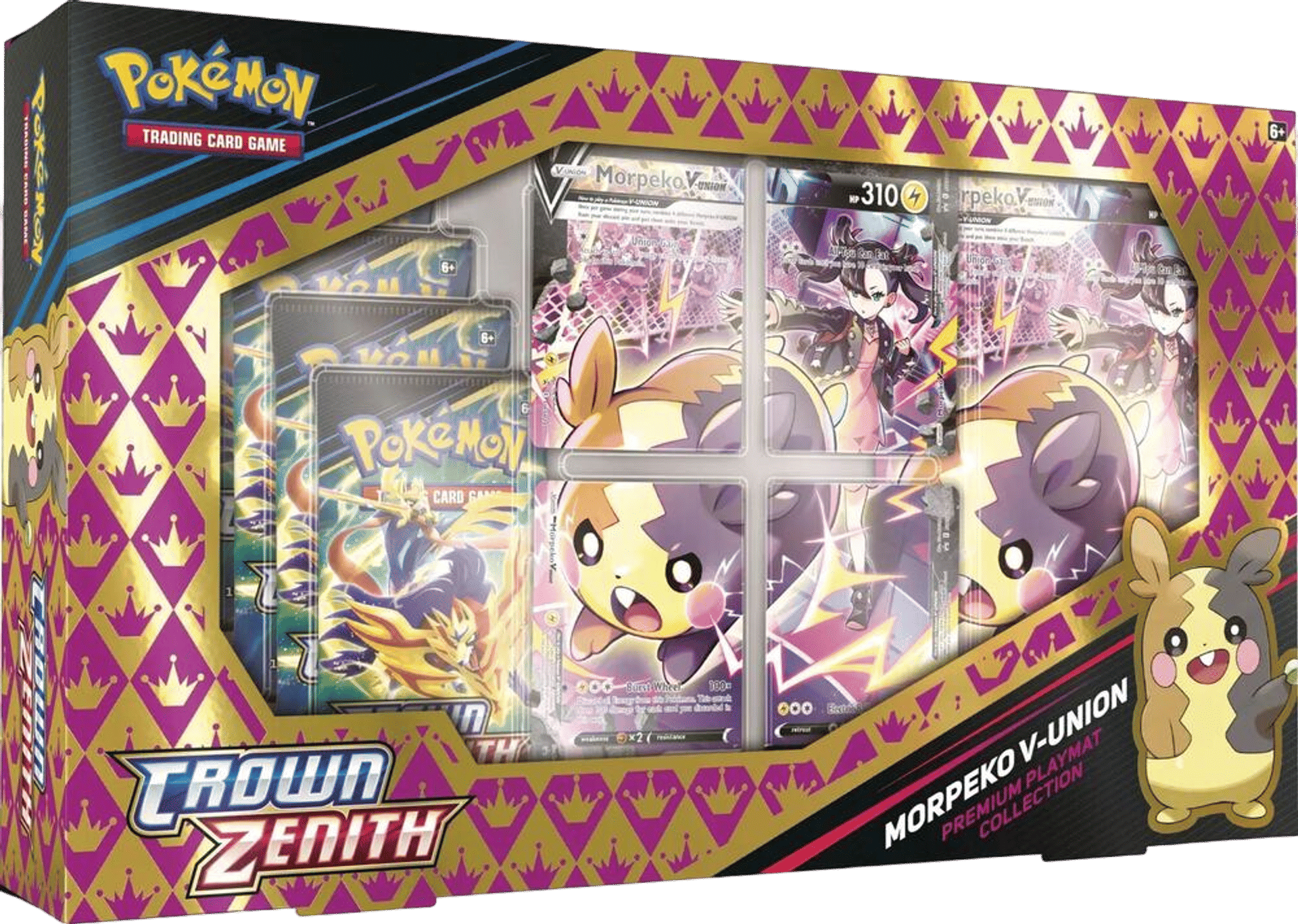 Morpeko V-UNION Playmat Premium Collection from Crown Zenith - Pokémon