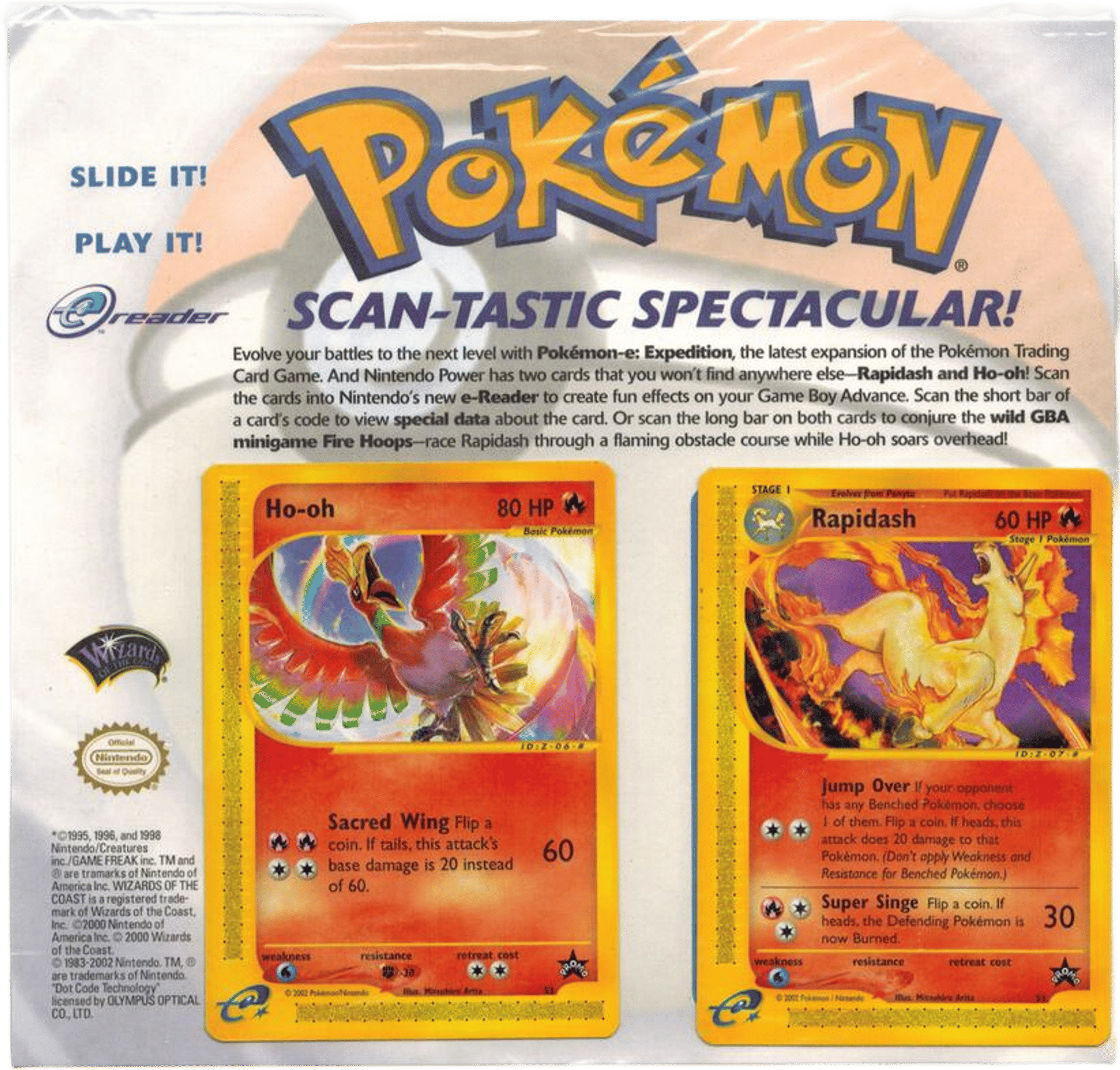 Scan-Tastic Spectacular Promo Pack [Ho-oh & Rapidash] from WoTC Promo - Pokémon
