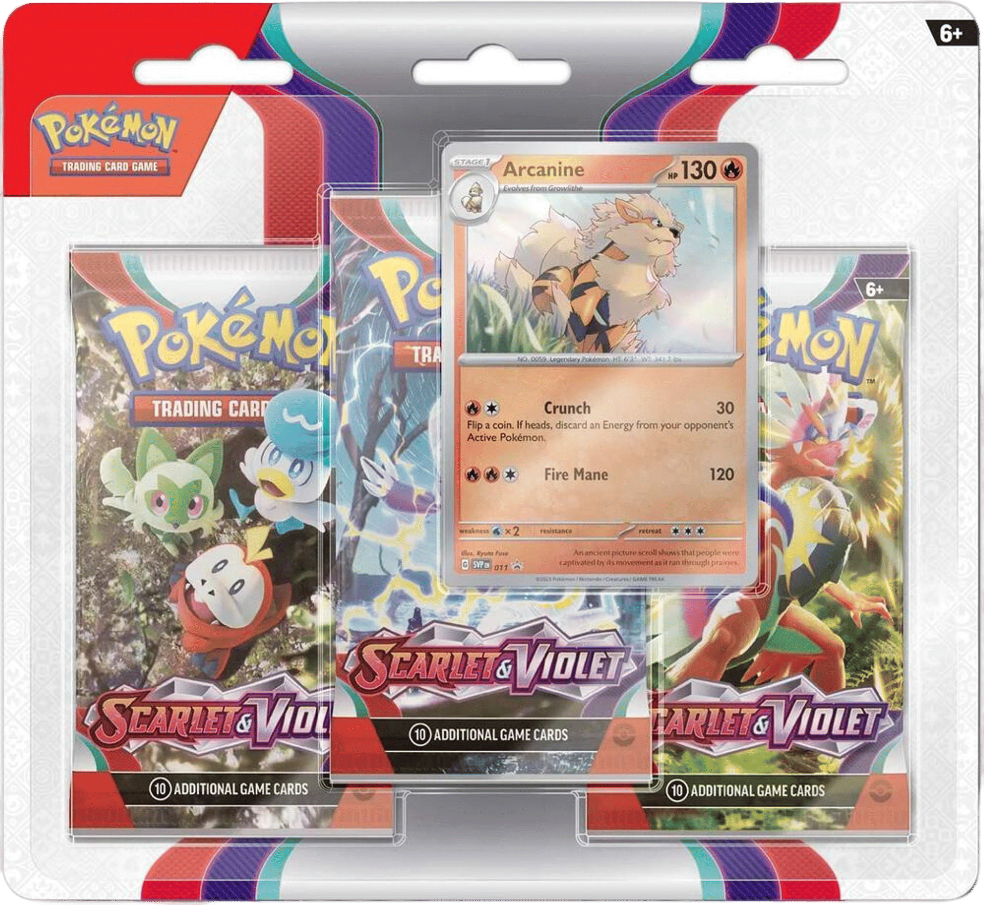 Product image for Blister 3-Pack de Écarlate et Violet: Arcanin