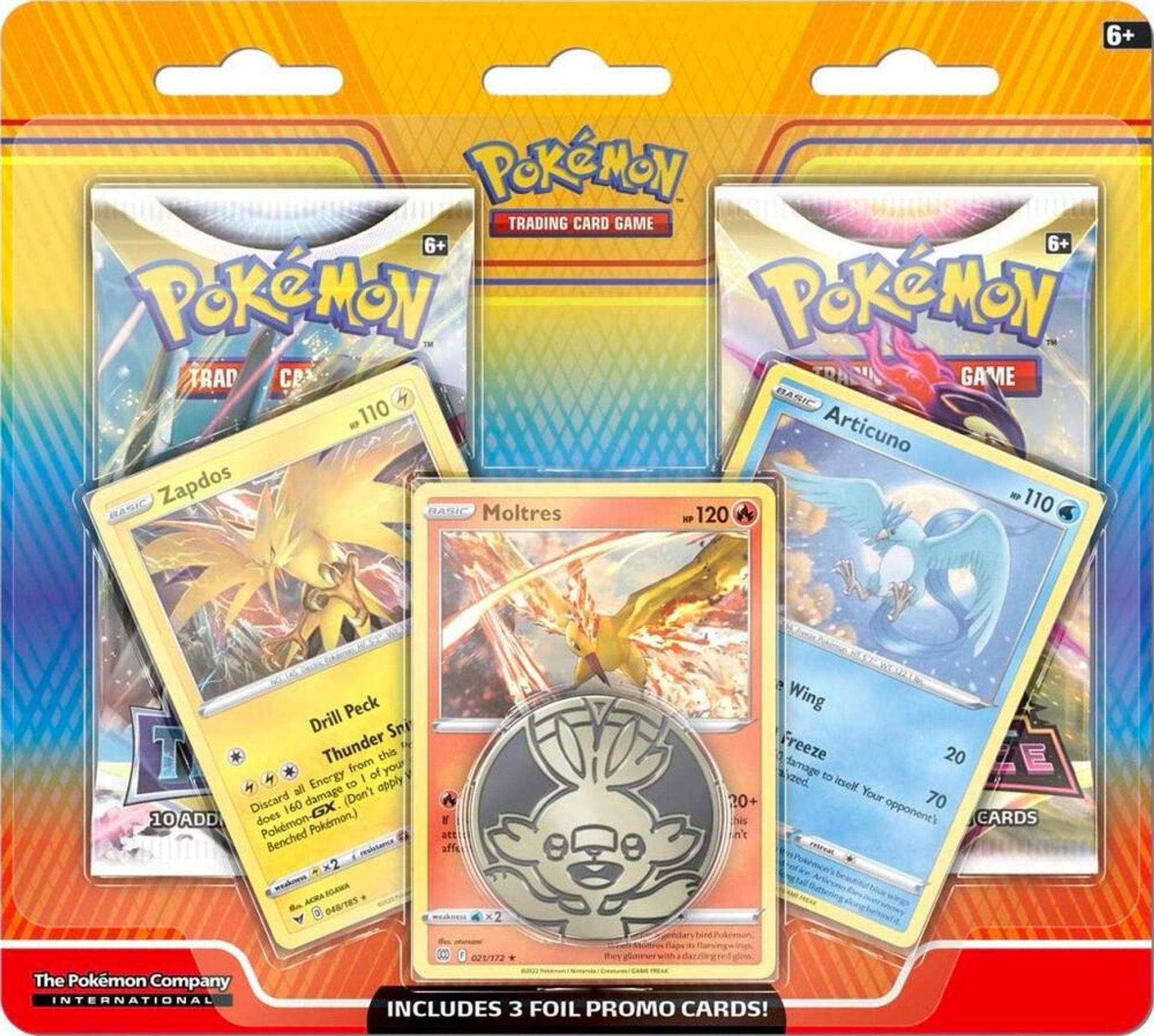 Enhanced 2-Pack Blister Pack [Articuno, Zapdos, & Moltres] — Miscellaneous Cards & Products — Pokemon
