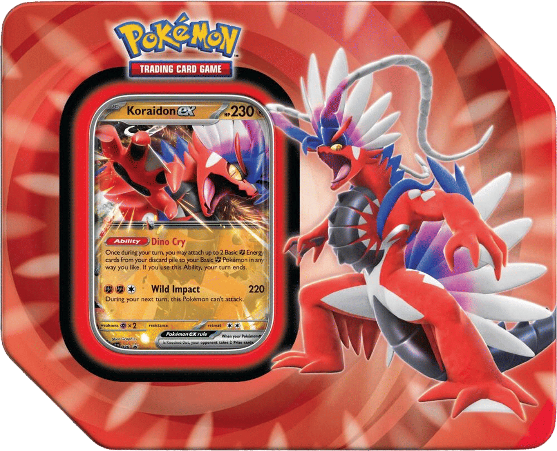 Paldea Legends Tin [Koraidon ex] (International Version) from Miscellaneous Cards & Products - Pokémon