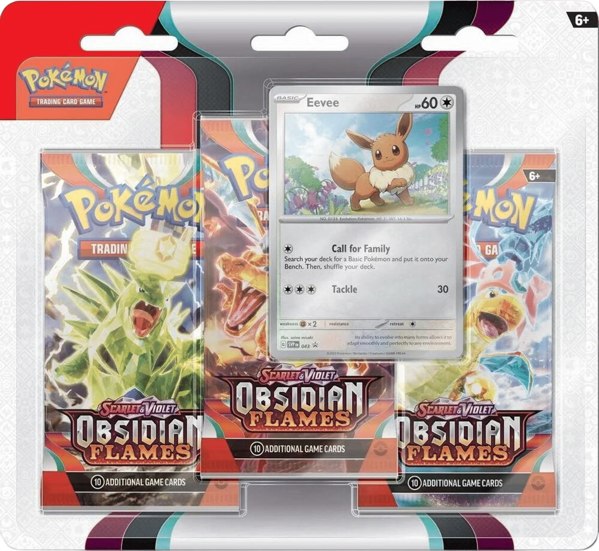 Product image for Blister 3-Pack de Flammes Obsidiennes: Évoli