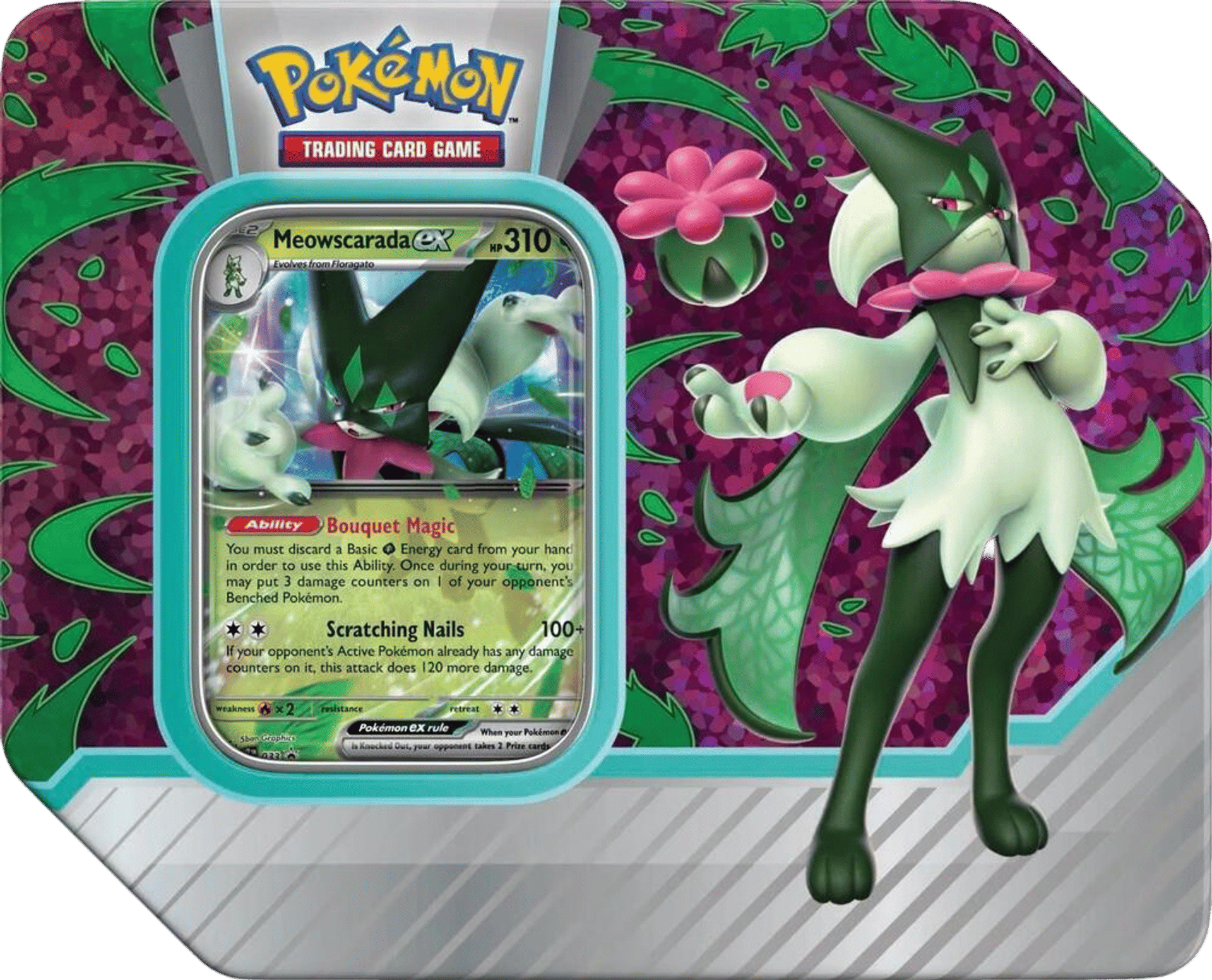 Paldea Partners Tin [Meowscarada ex] from Miscellaneous Cards & Products - Pokémon
