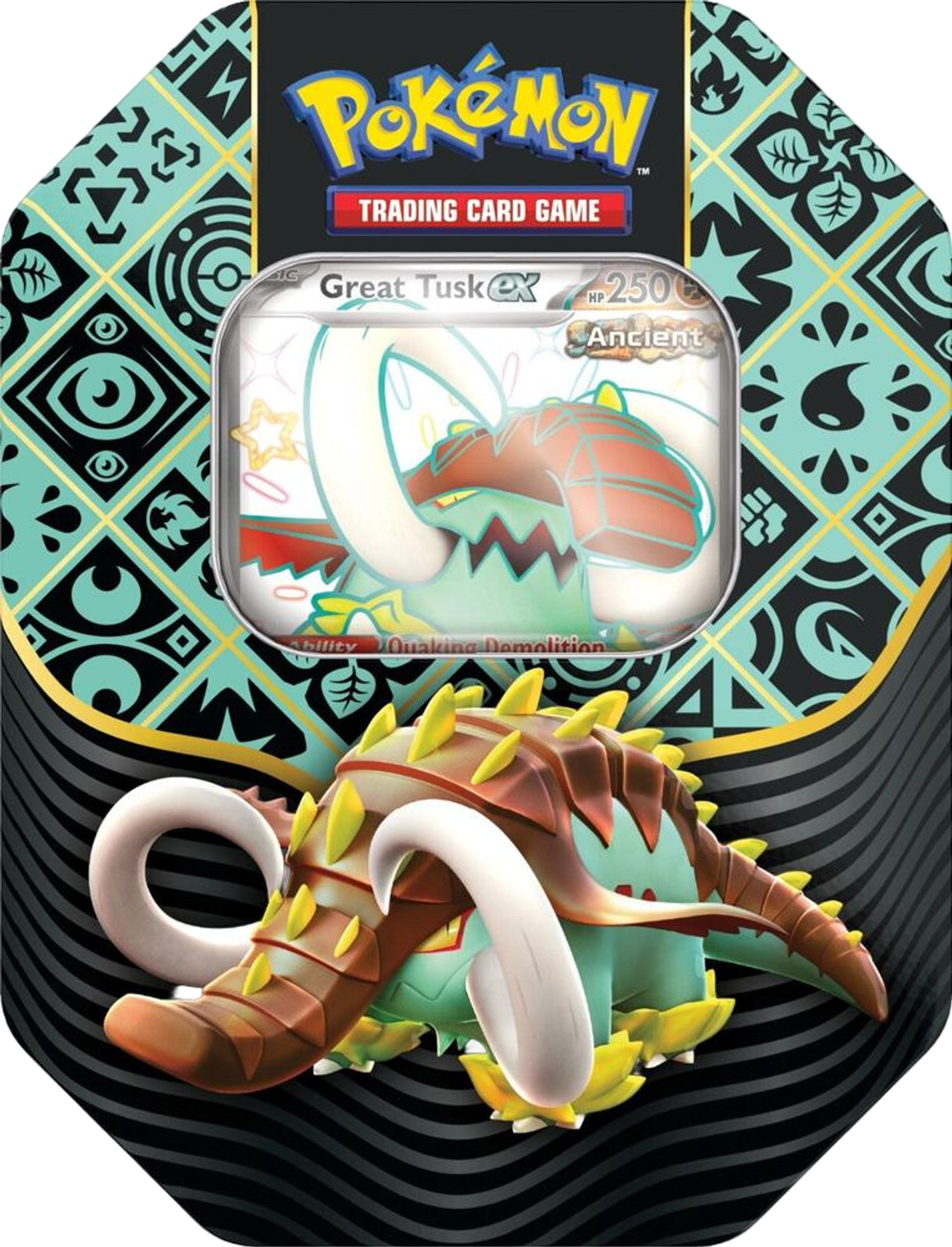 Product image for Paldean Fates International Tin [Great Tusk ex]