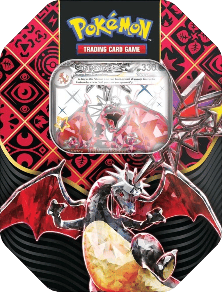 Paldean Fates International Tin [Charizard ex] — SV: Paldean Fates — Pokemon