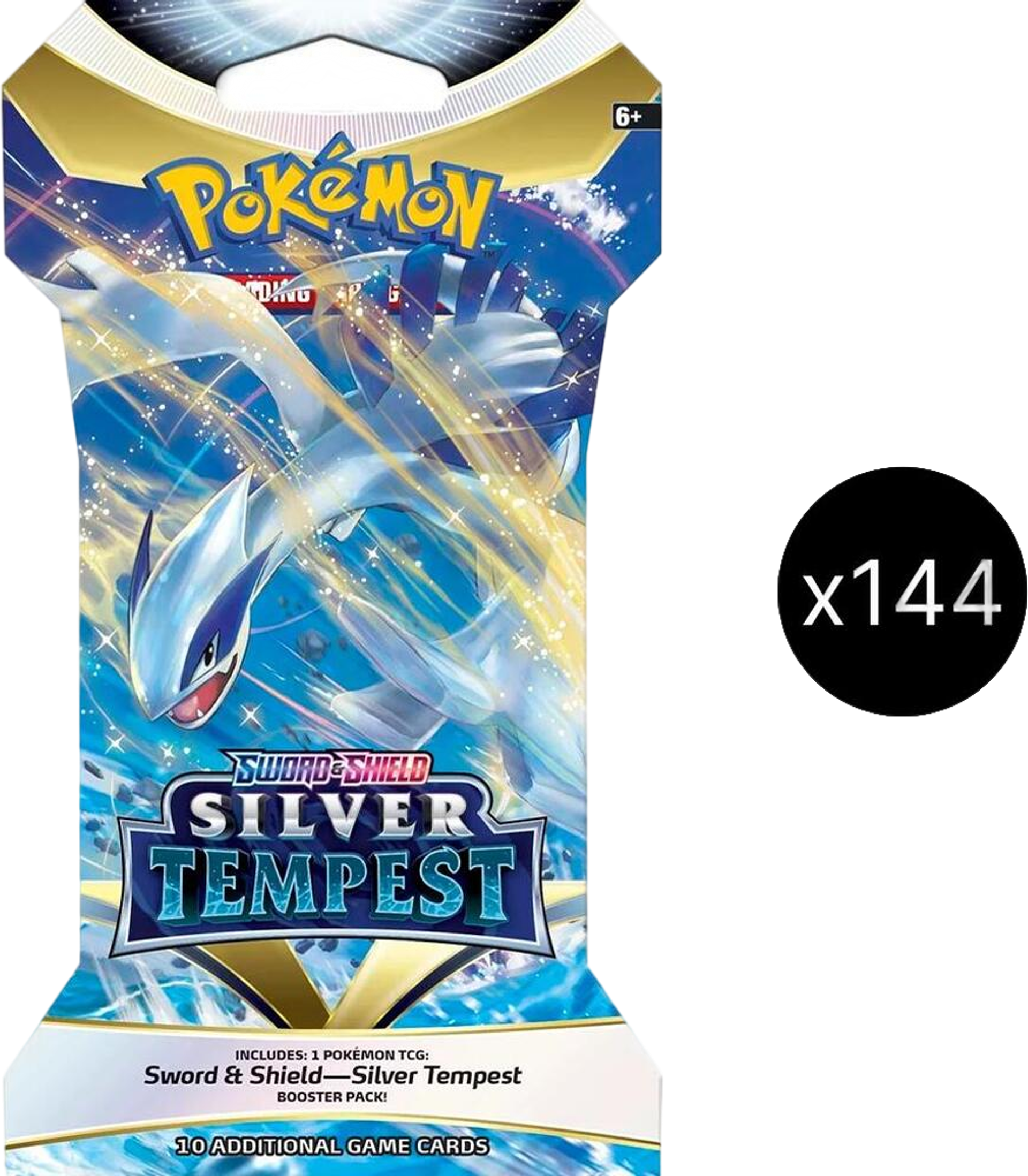 Product image for Silver Tempest Sleeved Booster Pack Case