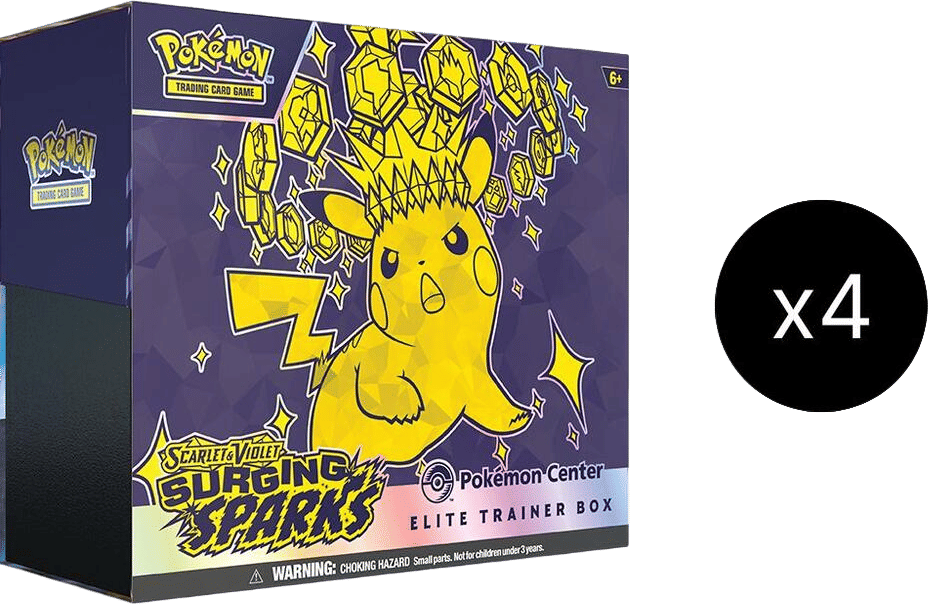Case d'ETB Pokémon Center Étincelles Déferlantes — SV08: Surging Sparks — Pokemon