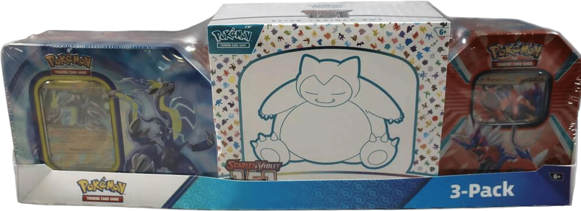 Costco Pokemon Collector 3-Pack: Scarlet & Violet 151 ETB + Paldea Legends Tins from Miscellaneous Cards & Products - Pokémon