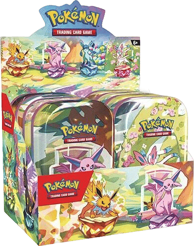 Prismatic Evolutions Mini Tin Display — SV: Prismatic Evolutions — Pokemon