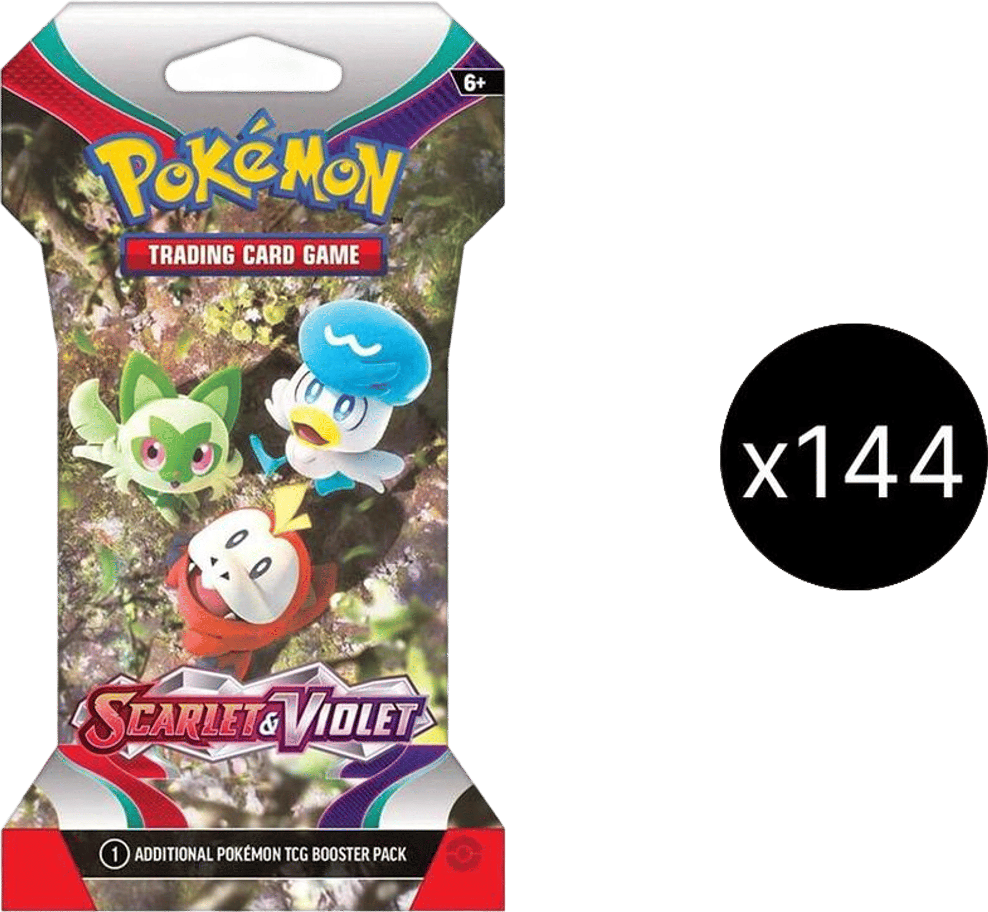 Scarlet & Violet Sleeved Booster Case from SV01: Scarlet & Violet Base Set - Pokémon