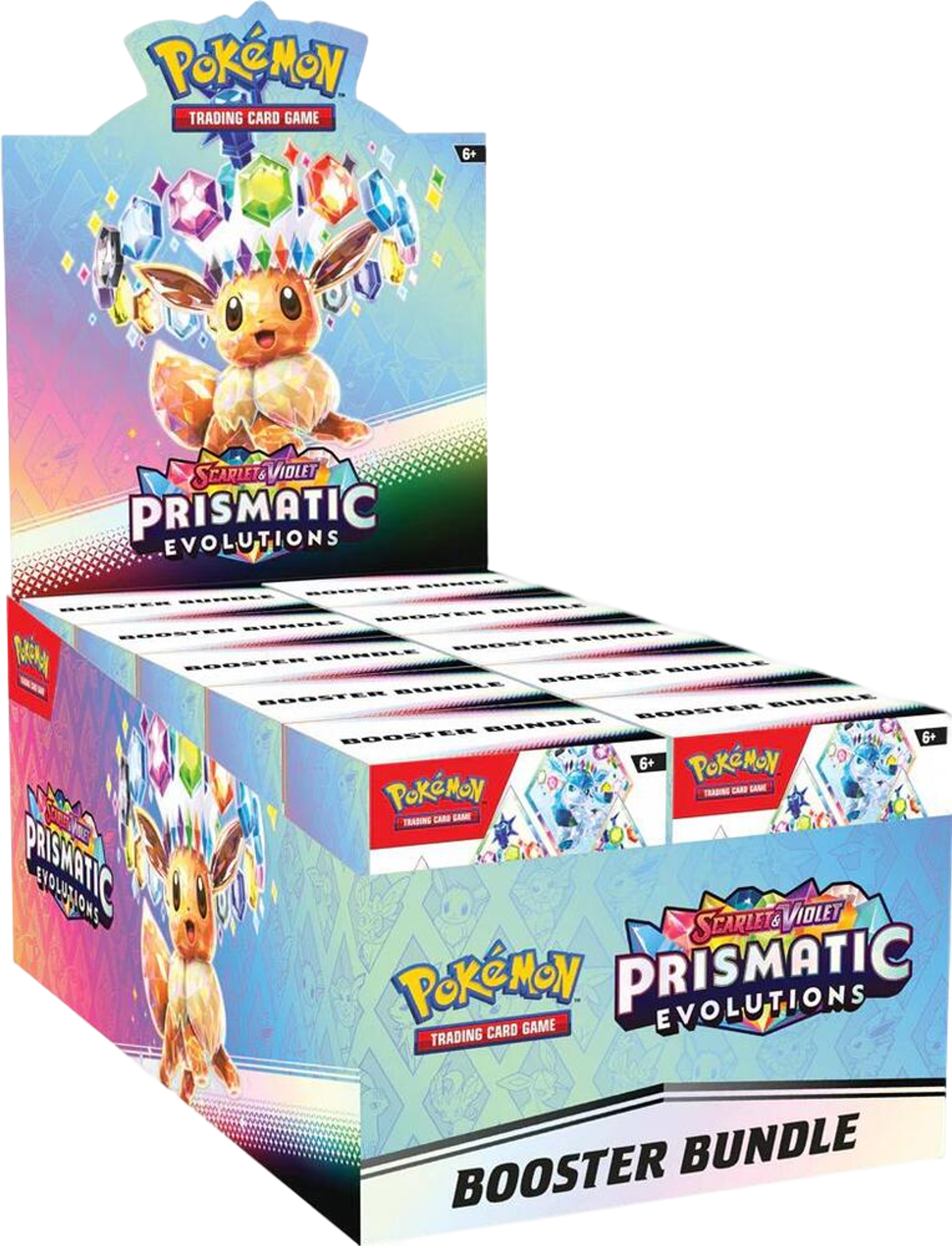 Prismatic Evolutions Booster Bundle Display from SV: Prismatic Evolutions - Pokémon