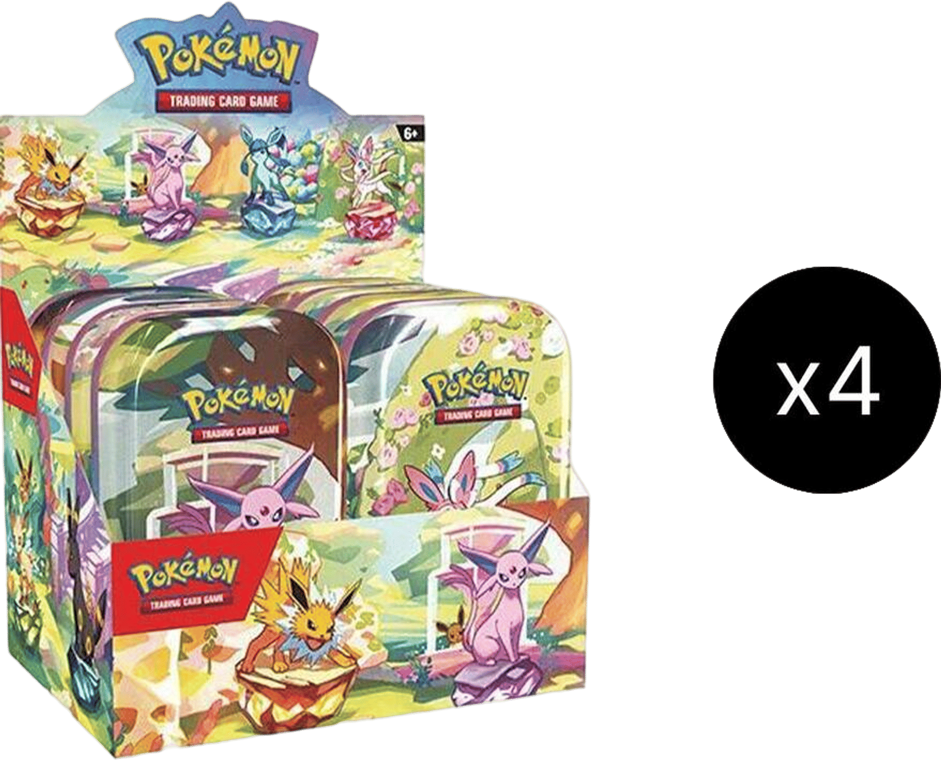 Prismatic Evolutions Mini Tin Display Case from SV: Prismatic Evolutions - Pokémon