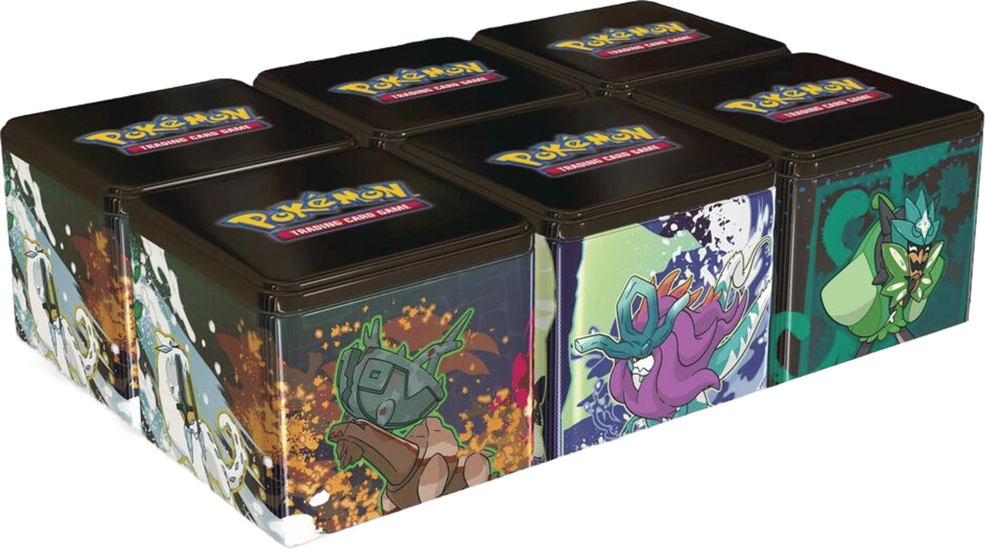 Pokemon Stacking Tins: Treasures of Ruin-Paradox Pokémon-Ogerpon Display from Miscellaneous Cards & Products - Pokémon