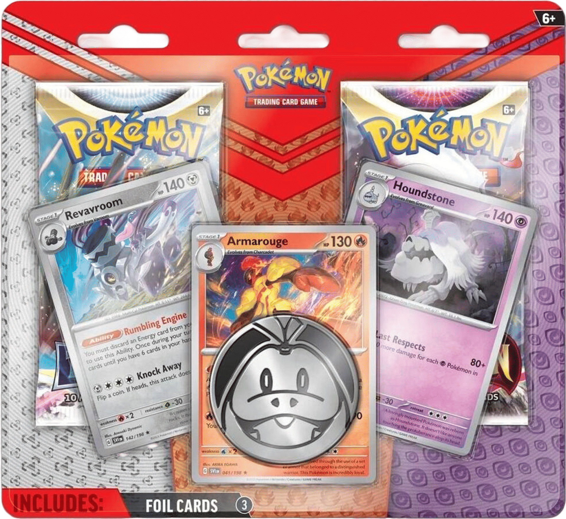 Enhanced 2-Pack Blister Pack [Armarouge, Revavroom & Houndstone] — Miscellaneous Cards & Products — Pokemon