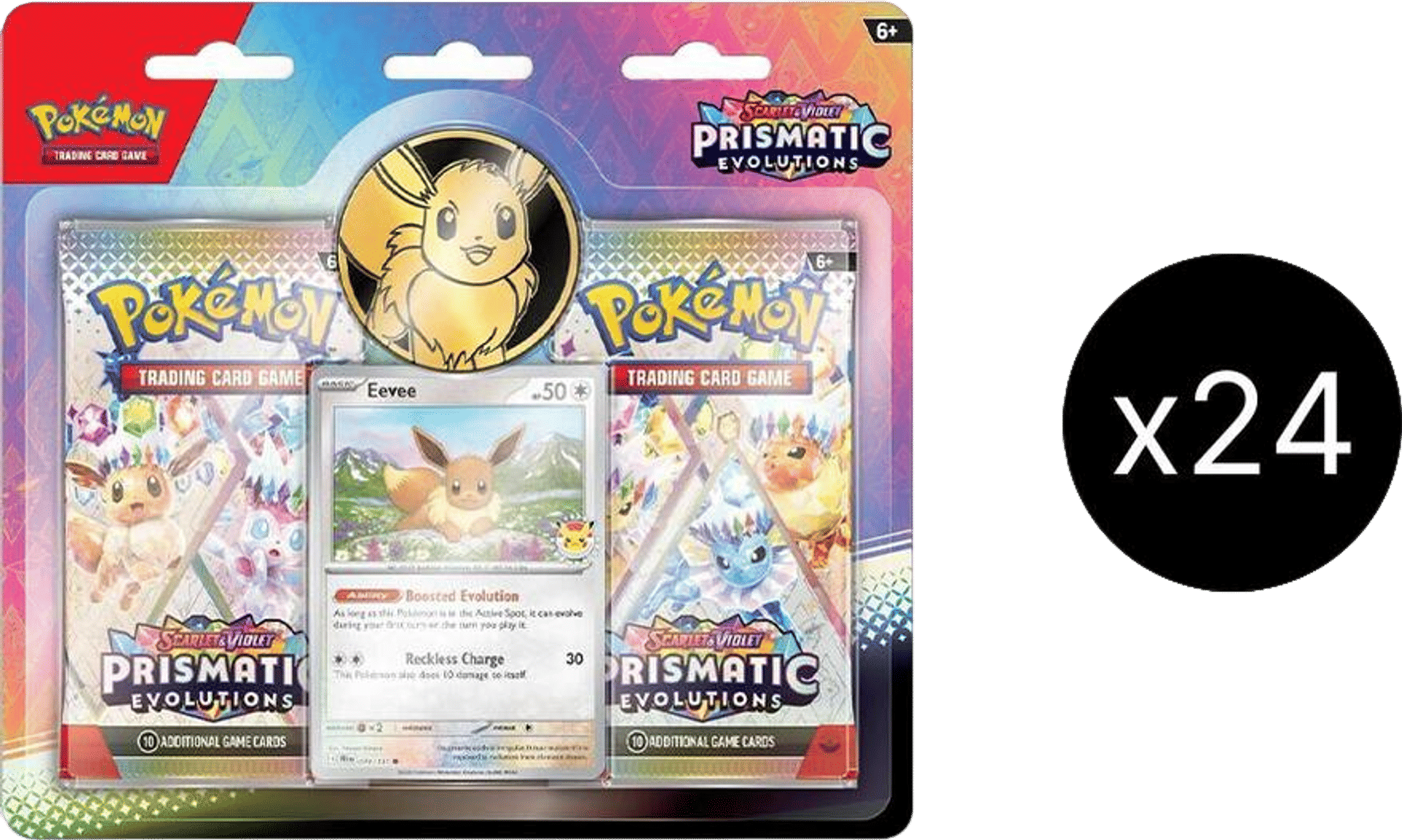 Product image for Prismatic Evolutions 2-Pack Blister Case