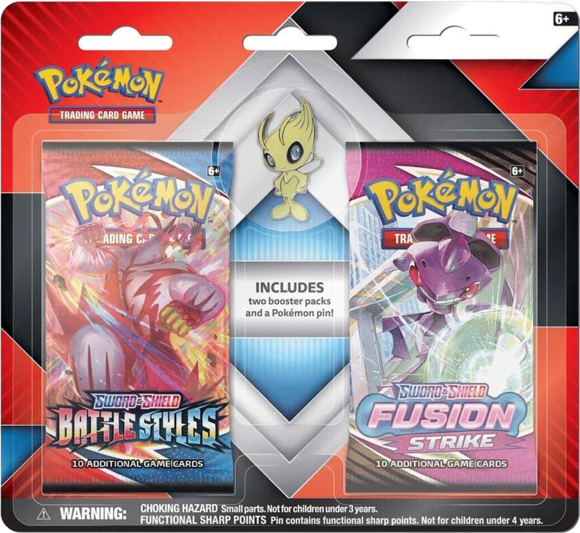 2 Booster Packs & Celebi Collector's Pin from Miscellaneous Cards & Products - Pokémon