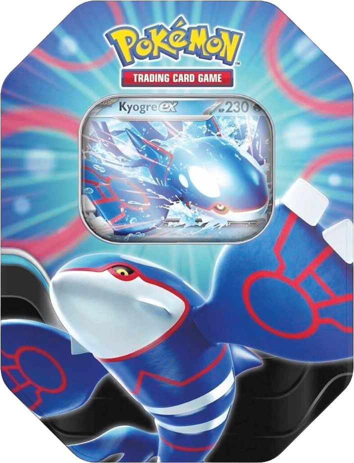Azure Legends Tin [Kyogre ex] (International Version) — Miscellaneous Cards & Products — Pokemon