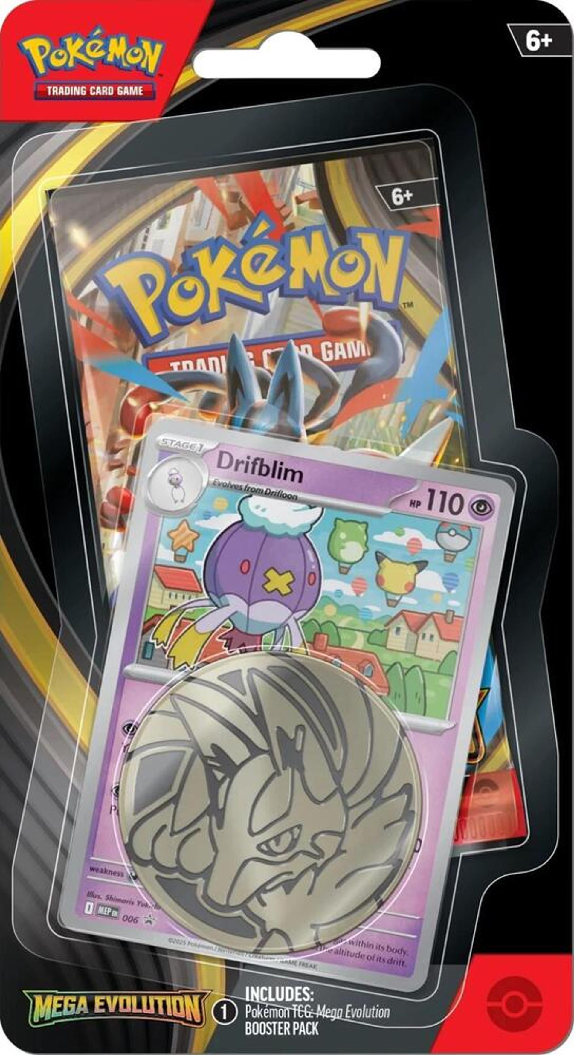 Mega Evolution Single Pack Blister [Drifblim — ME01: Mega Evolution — Pokemon