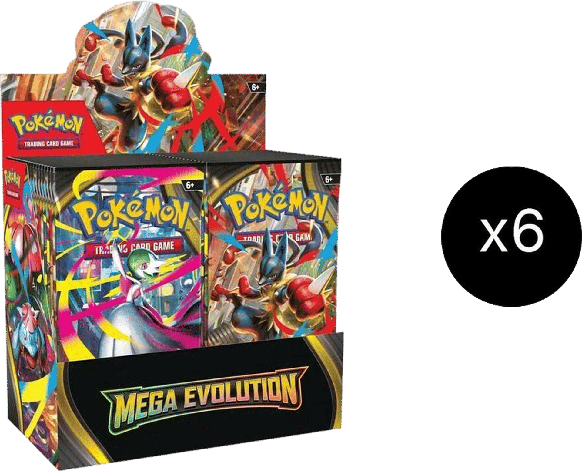 Product image for Case de 6 Displays de Méga-Évolution
