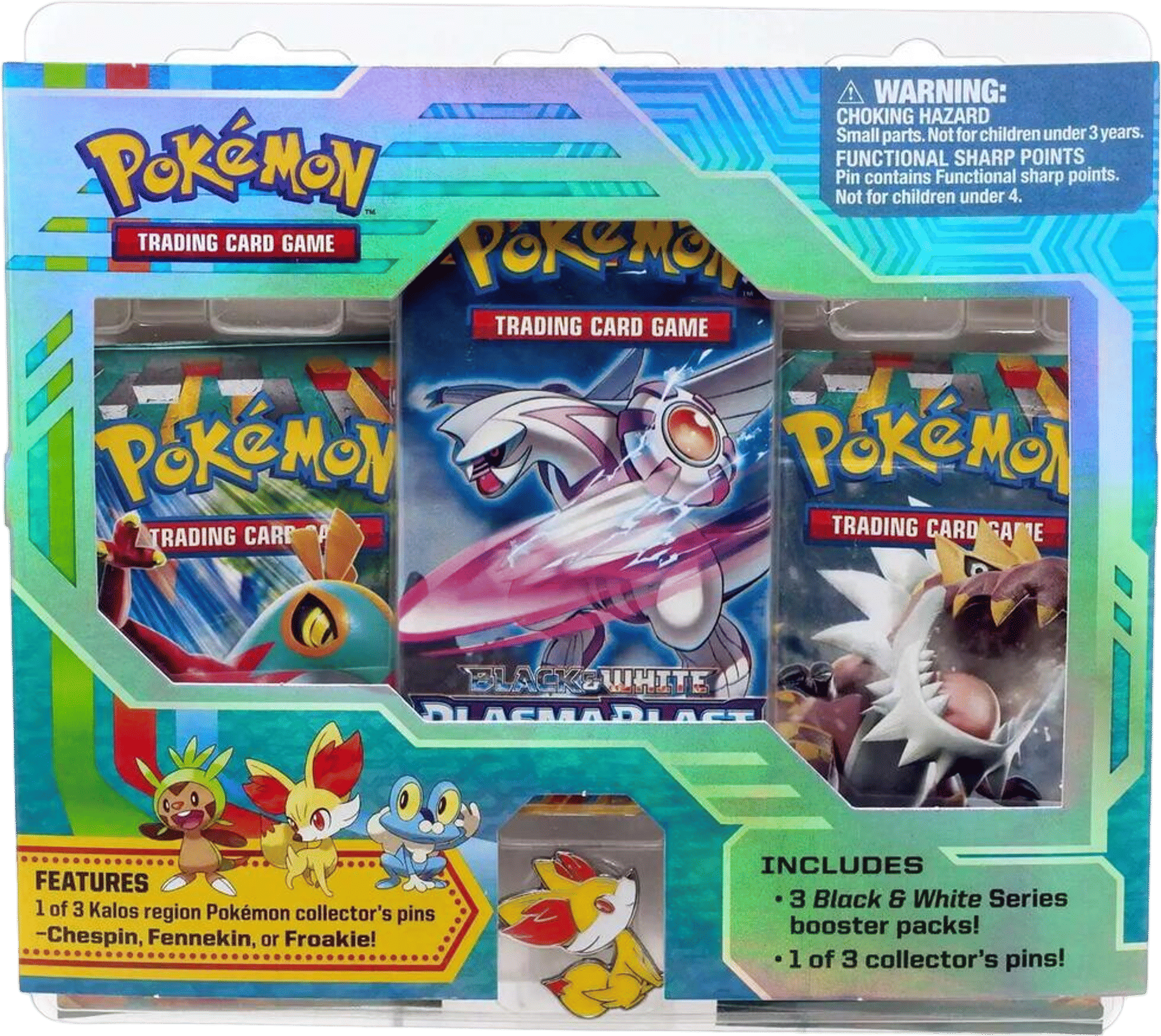 Collector's Pin Three Pack Blisters (Fennekin) — XY Base Set — Pokemon