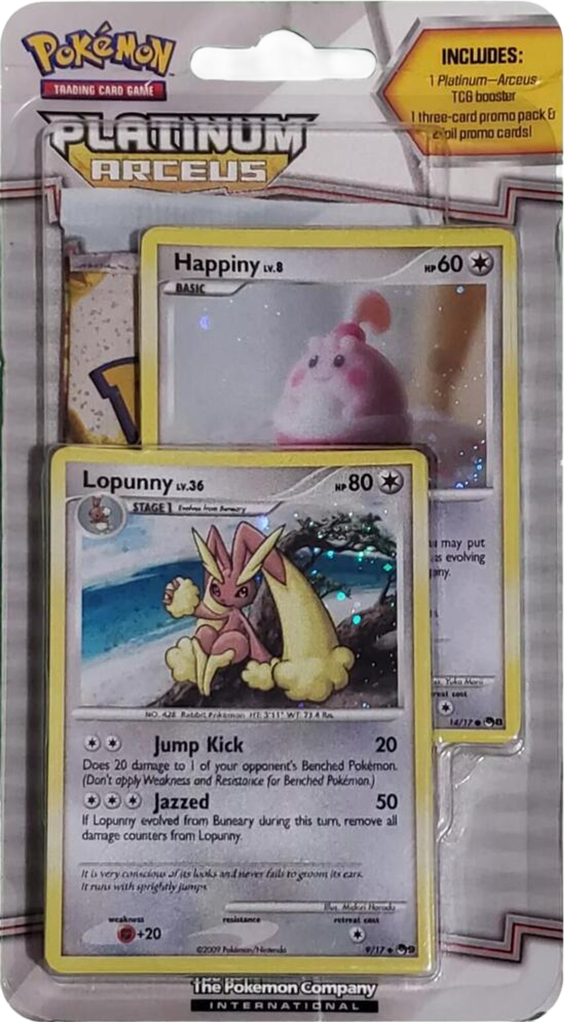Product image for Arceus Blister Pack (Happiny & Lopunny)