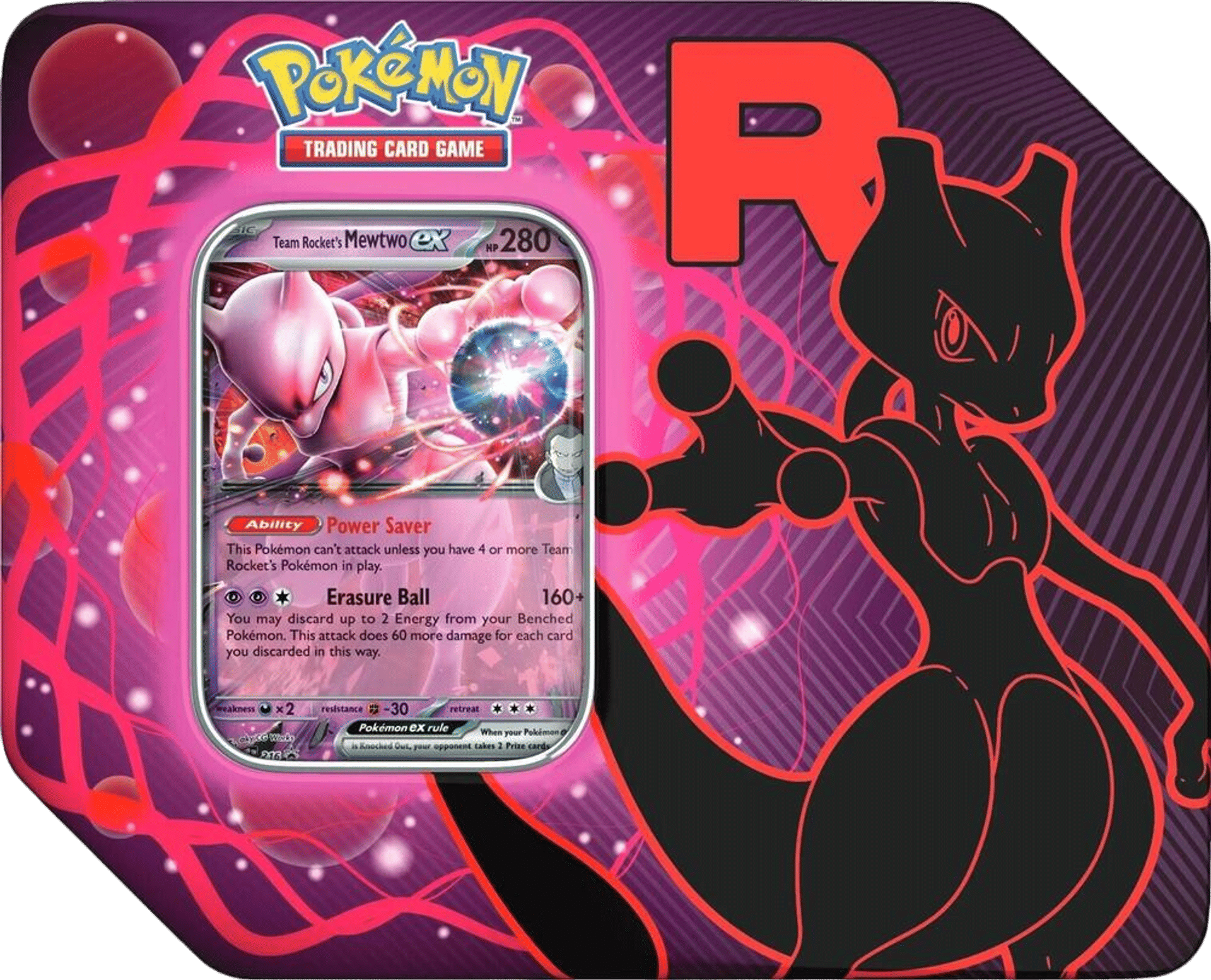 Team Rocket Tin [Team Rocket's Mewtwo ex] from Miscellaneous Cards & Products - Pokémon