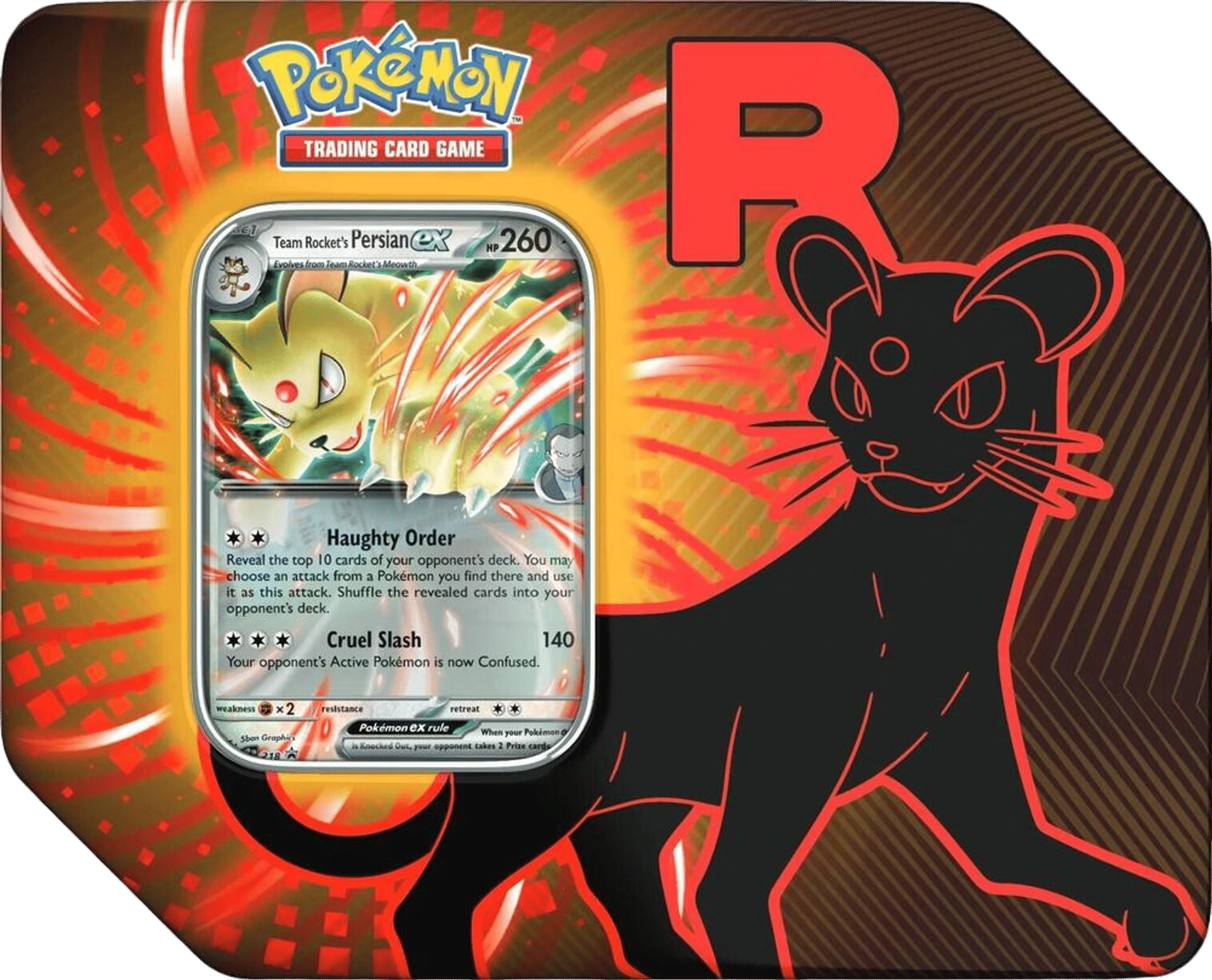 Team Rocket Tin [Team Rocket's Persian ex] from Miscellaneous Cards & Products - Pokémon