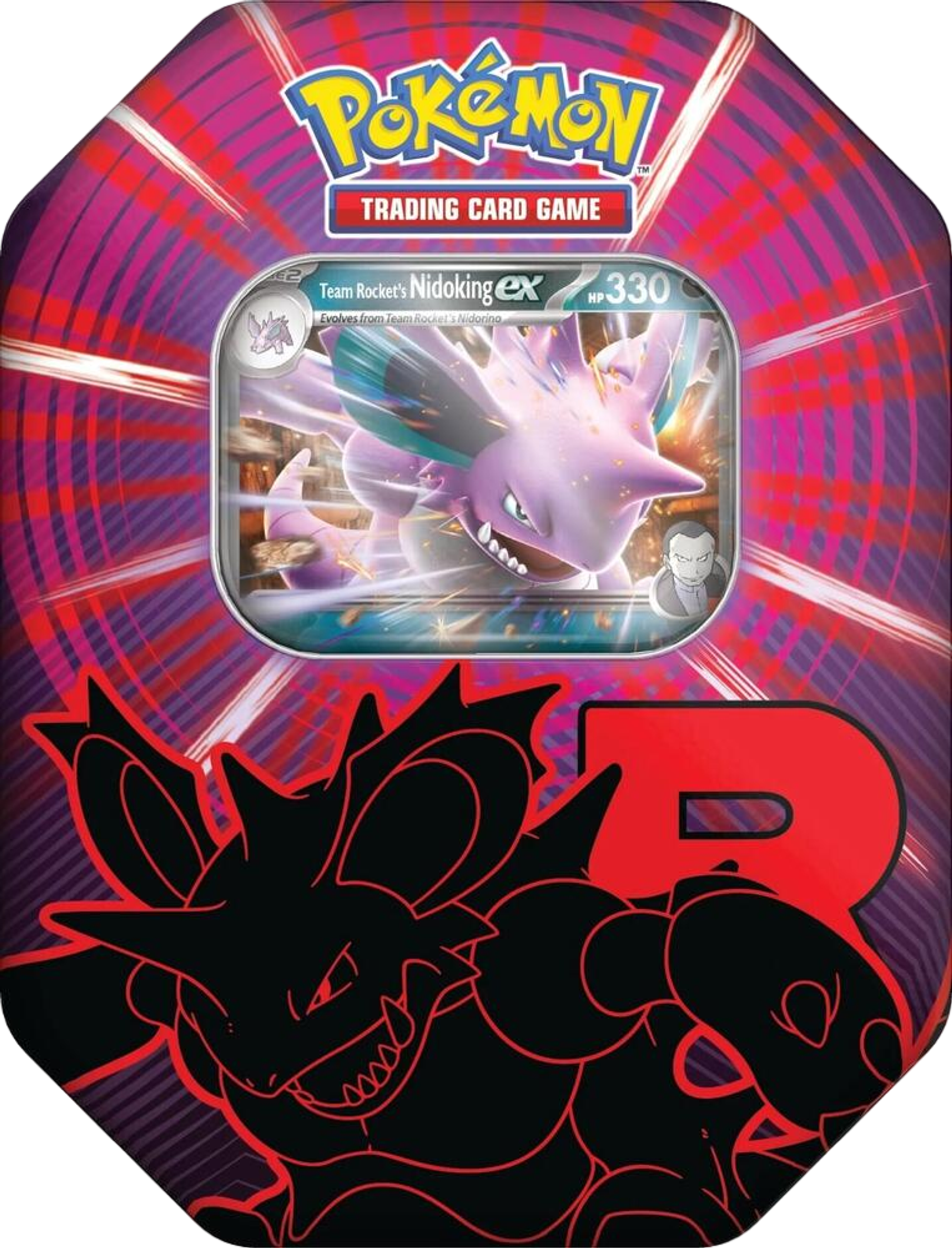Team Rocket Tin [Team Rocket's Nidoking ex] (International Version) from Miscellaneous Cards & Products - Pokémon