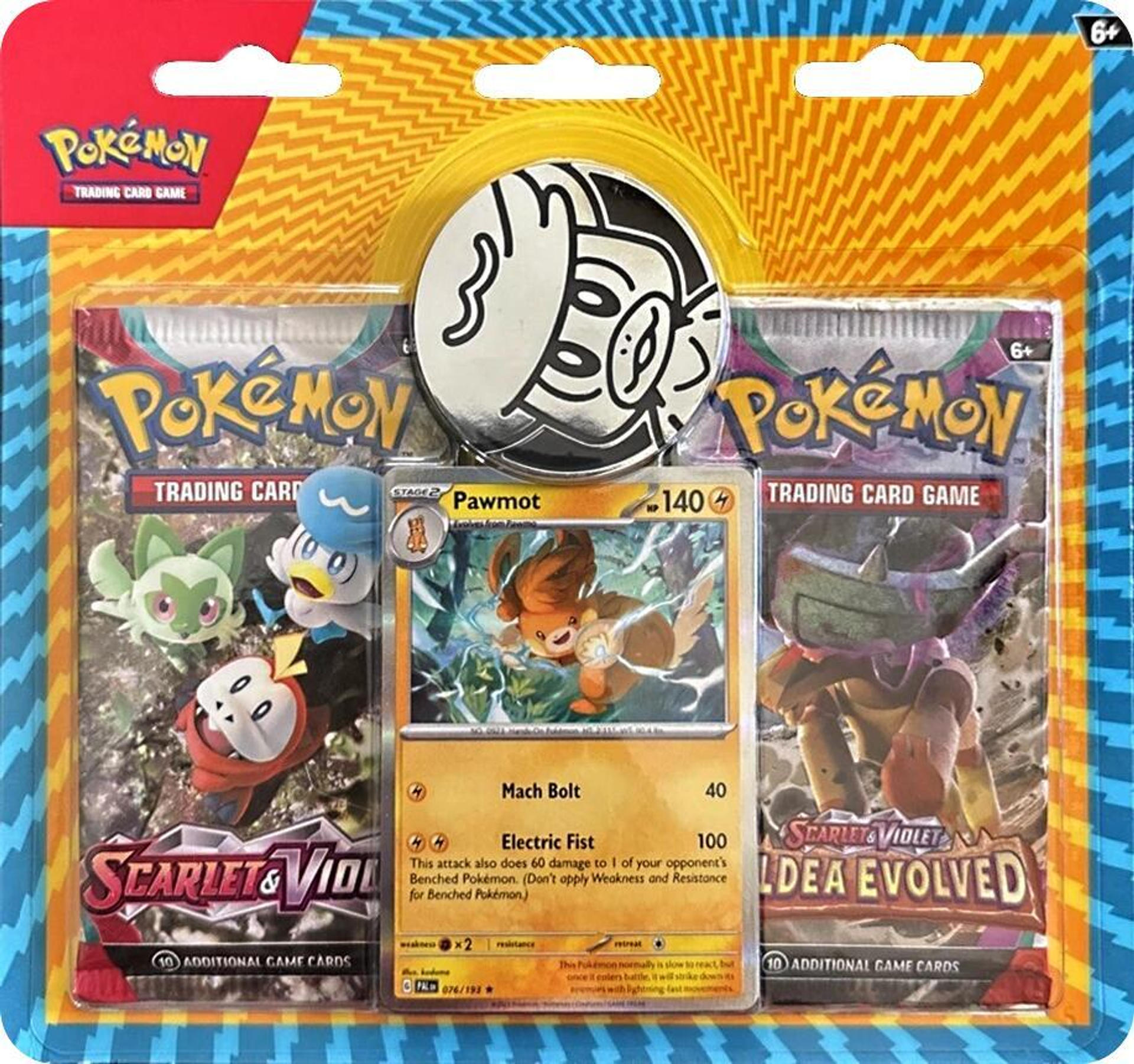 Checklane 2-Pack Blister [Pawmot] (3-tab) — Miscellaneous Cards & Products — Pokemon